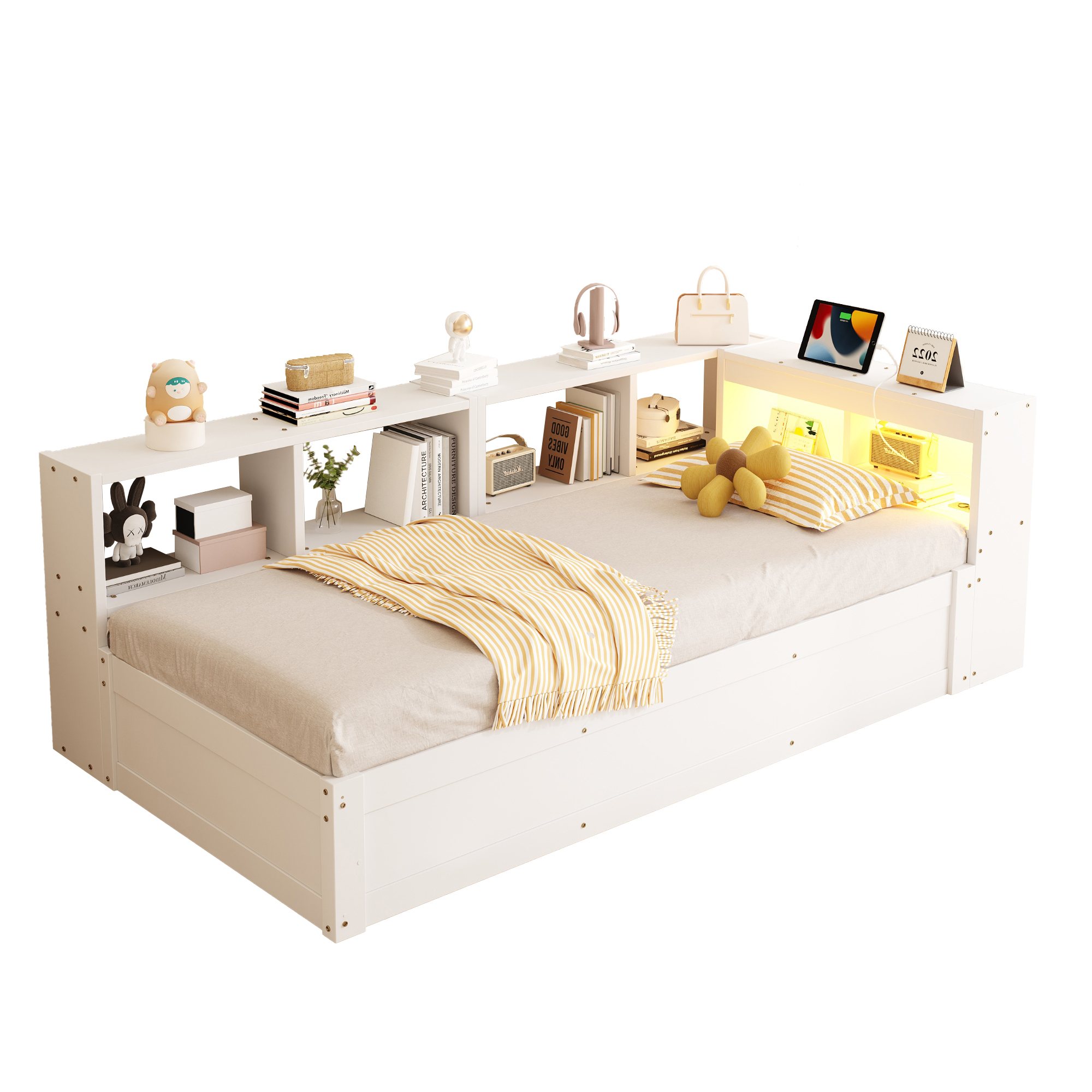 Design canapé lit moderne blanc