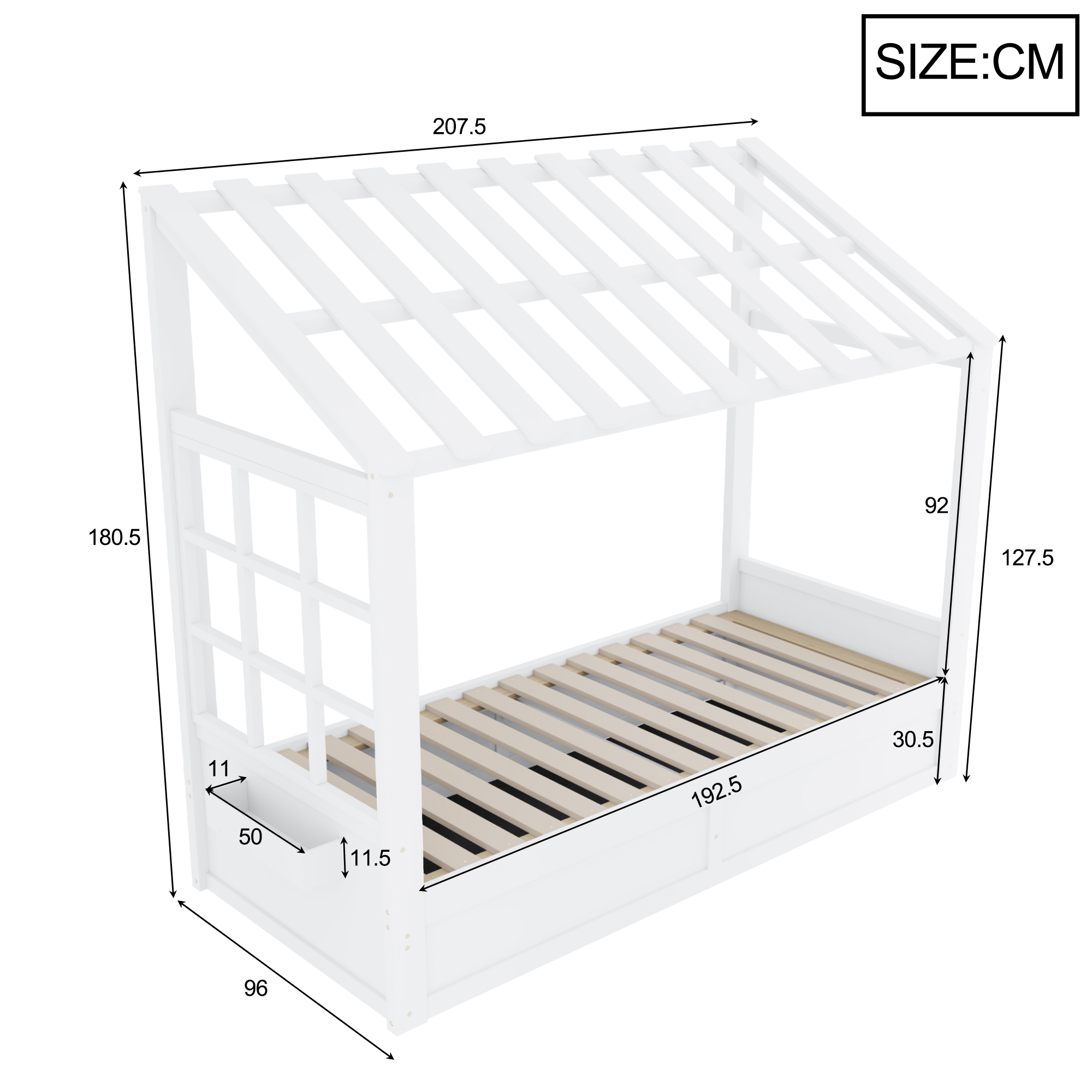 Dimensions du lit simple