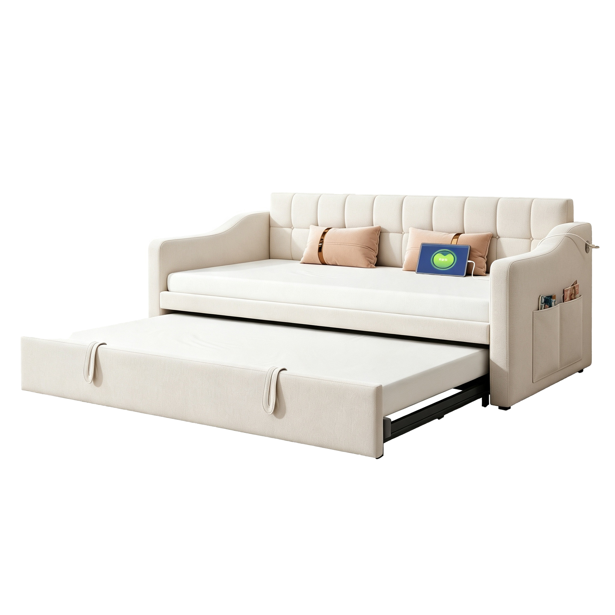 Détail du canapé convertible