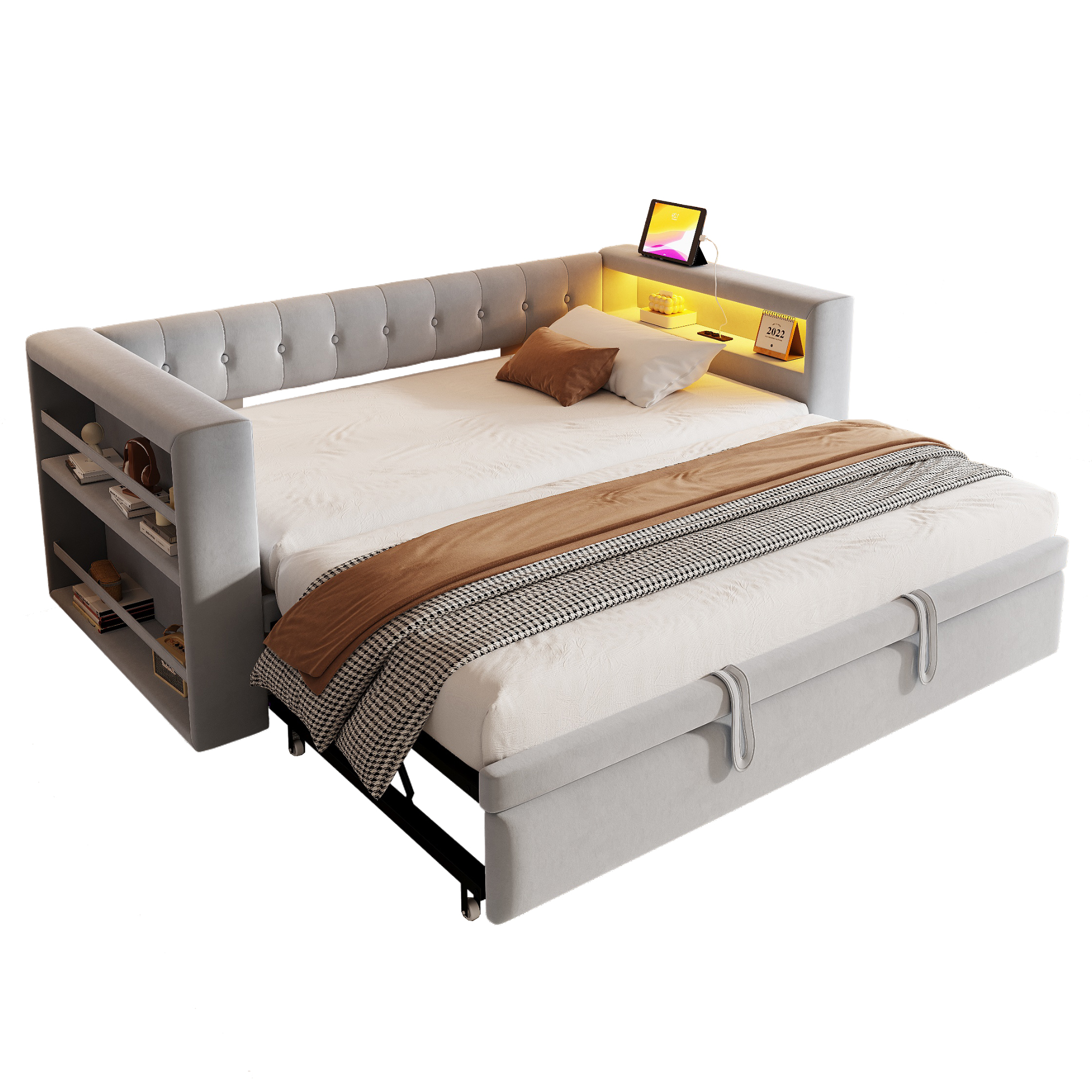 Détail du canapé convertible