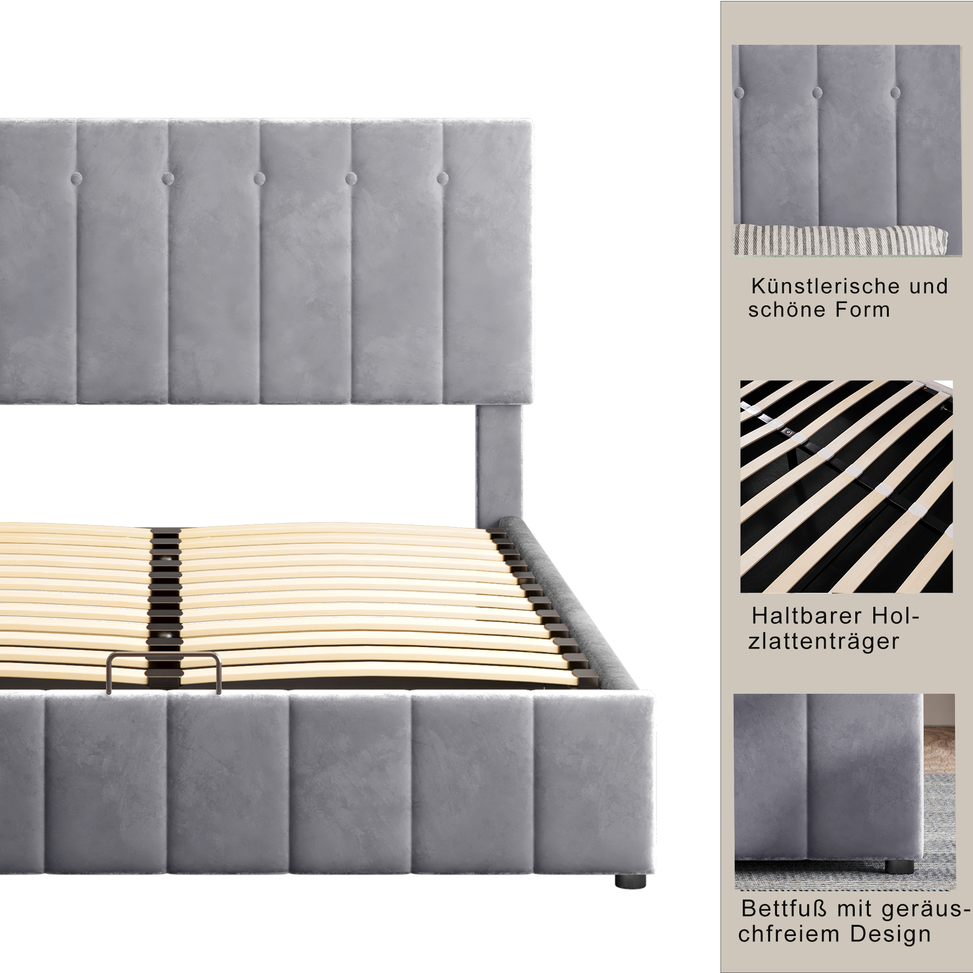 28 cm d’espace utile sous le sommier