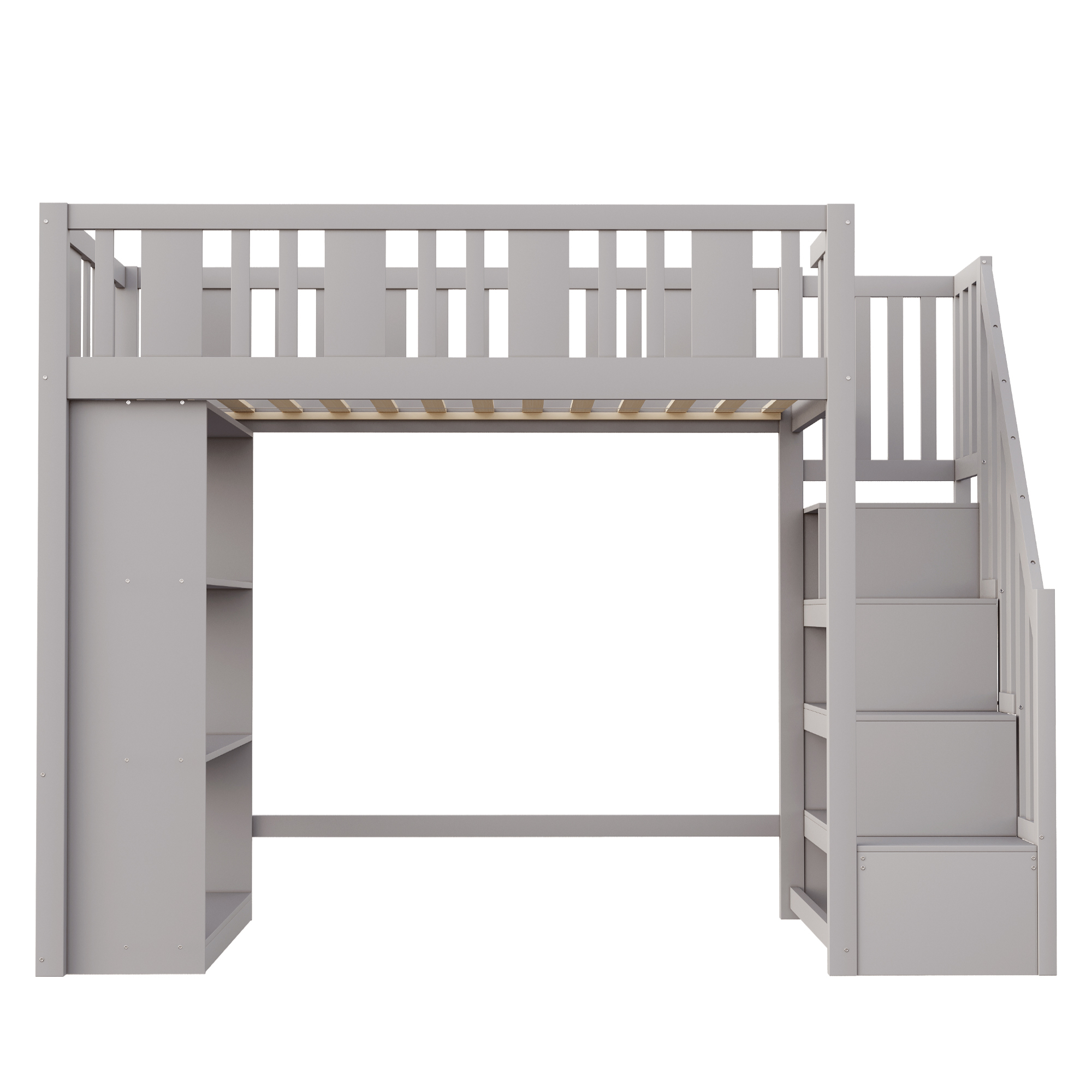 Lit mezzanine en bois de pin massif avec échelle d - image 2