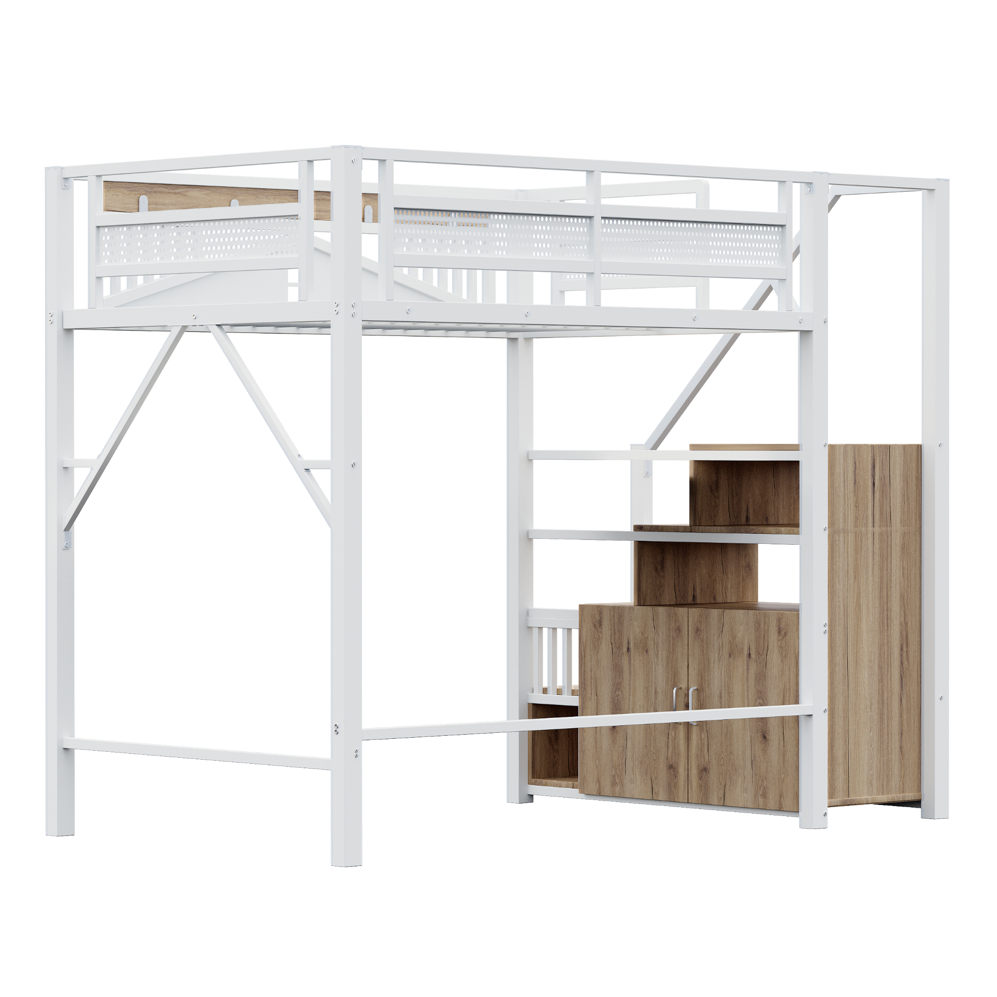 Grand espace sous le couchage