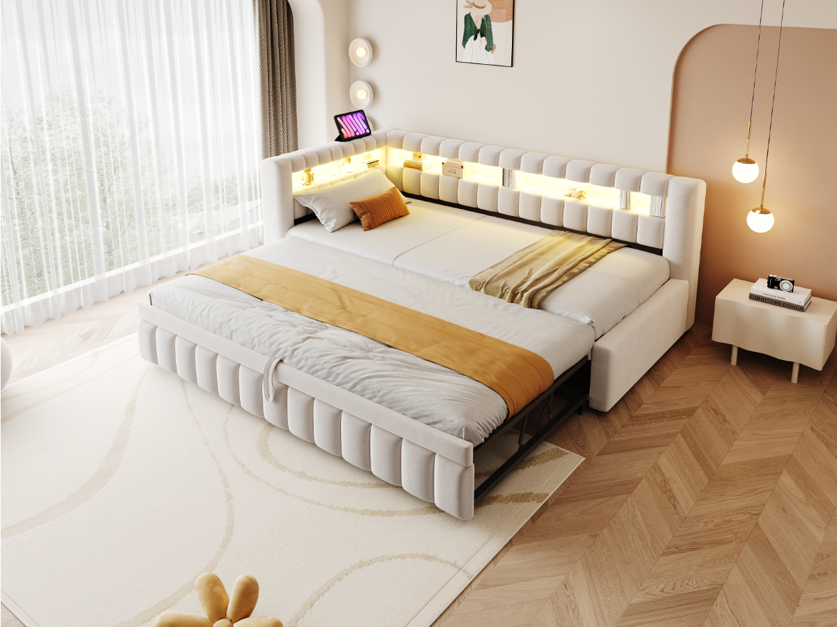 Des rangements organisés autour du couchage