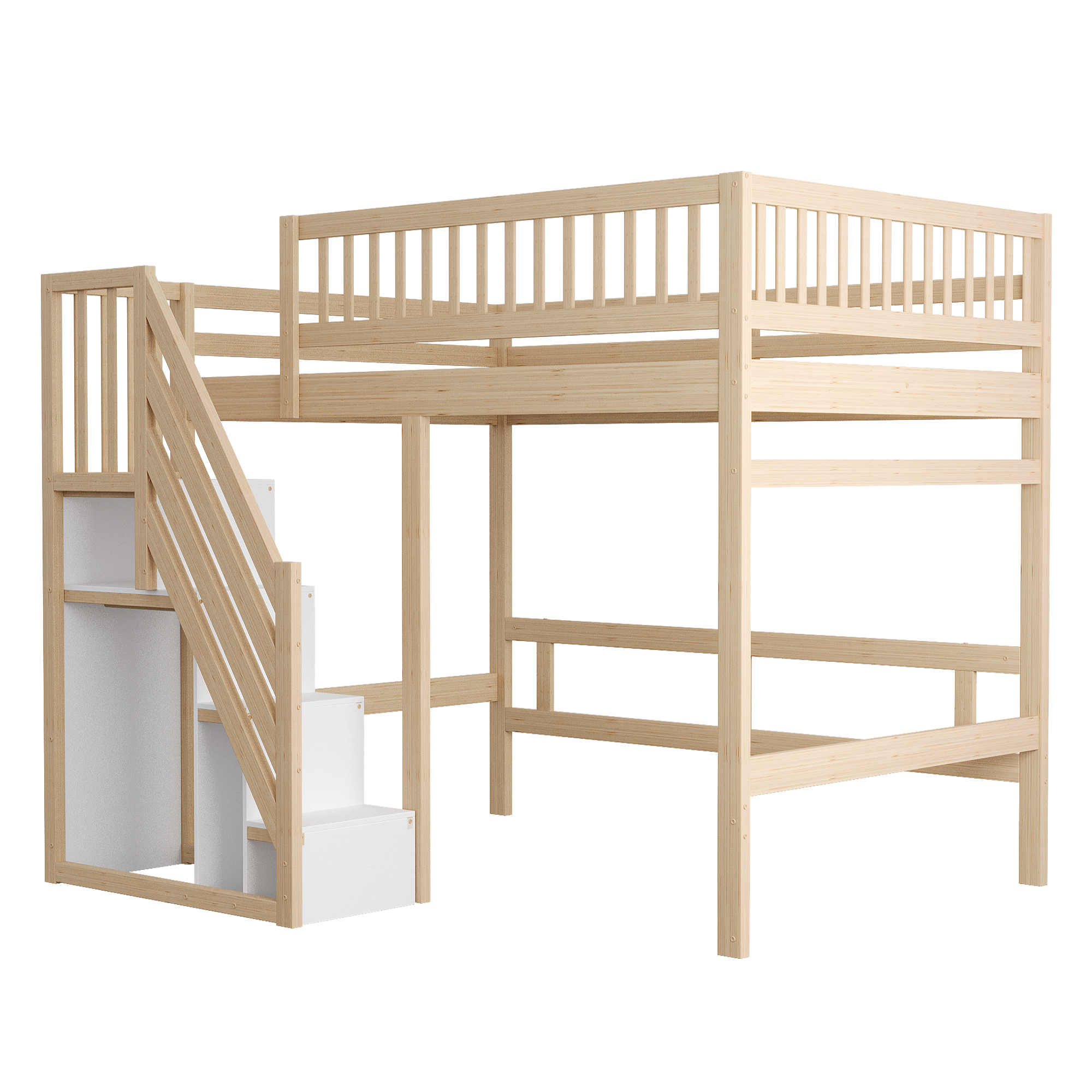 Lit mezzanine design naturel moderne