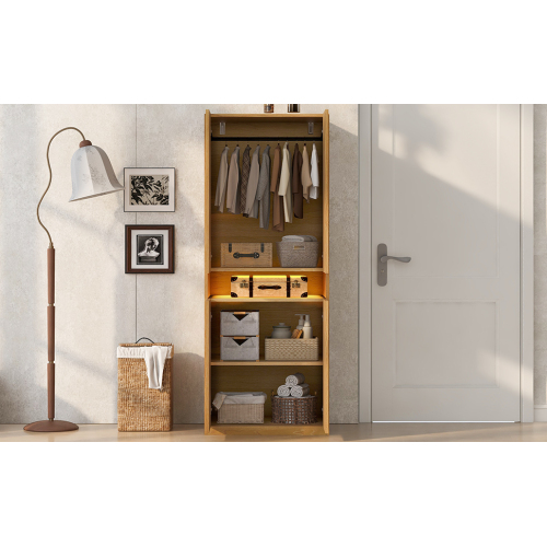 Détails de l'armoire avec rangement