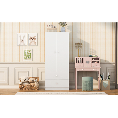 Armoire avec penderie et tiroirs