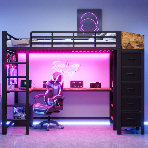Lit superposé gaming multifonction