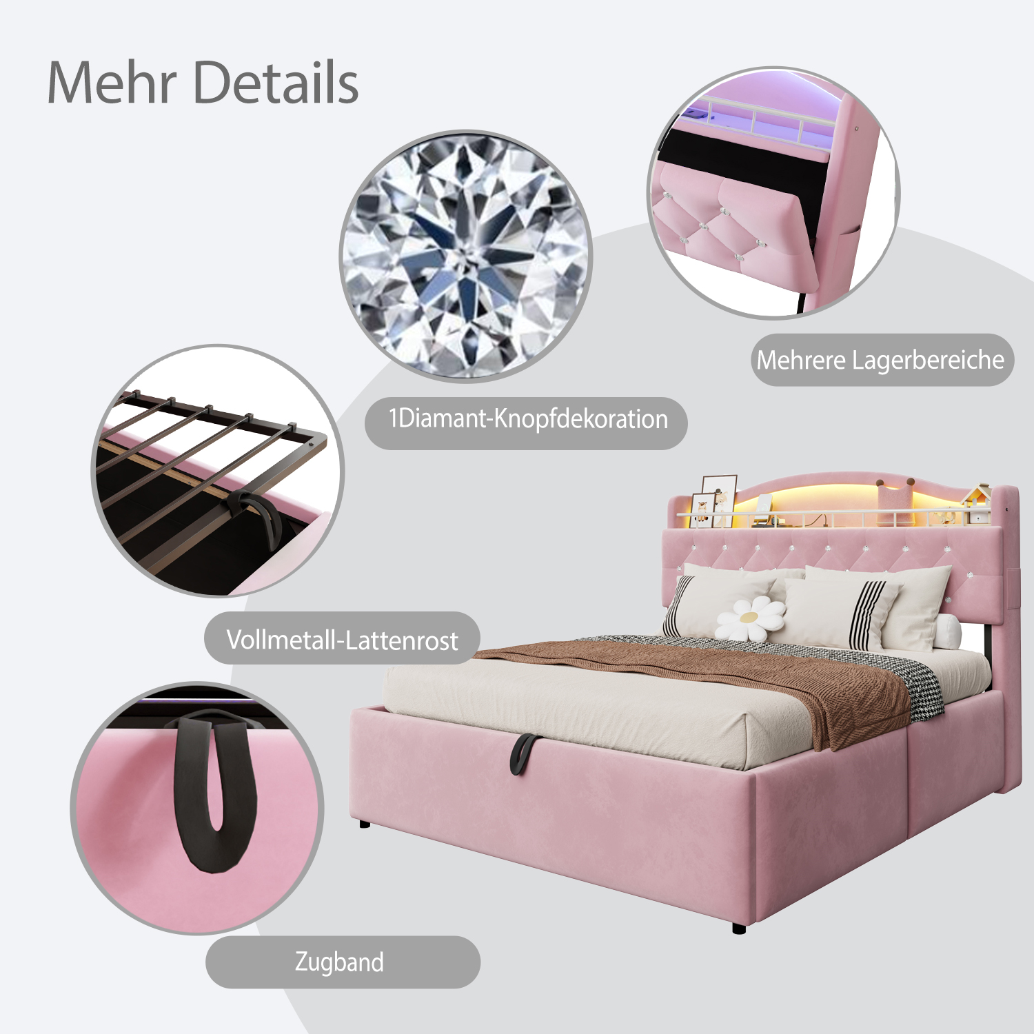 Tête de lit strass