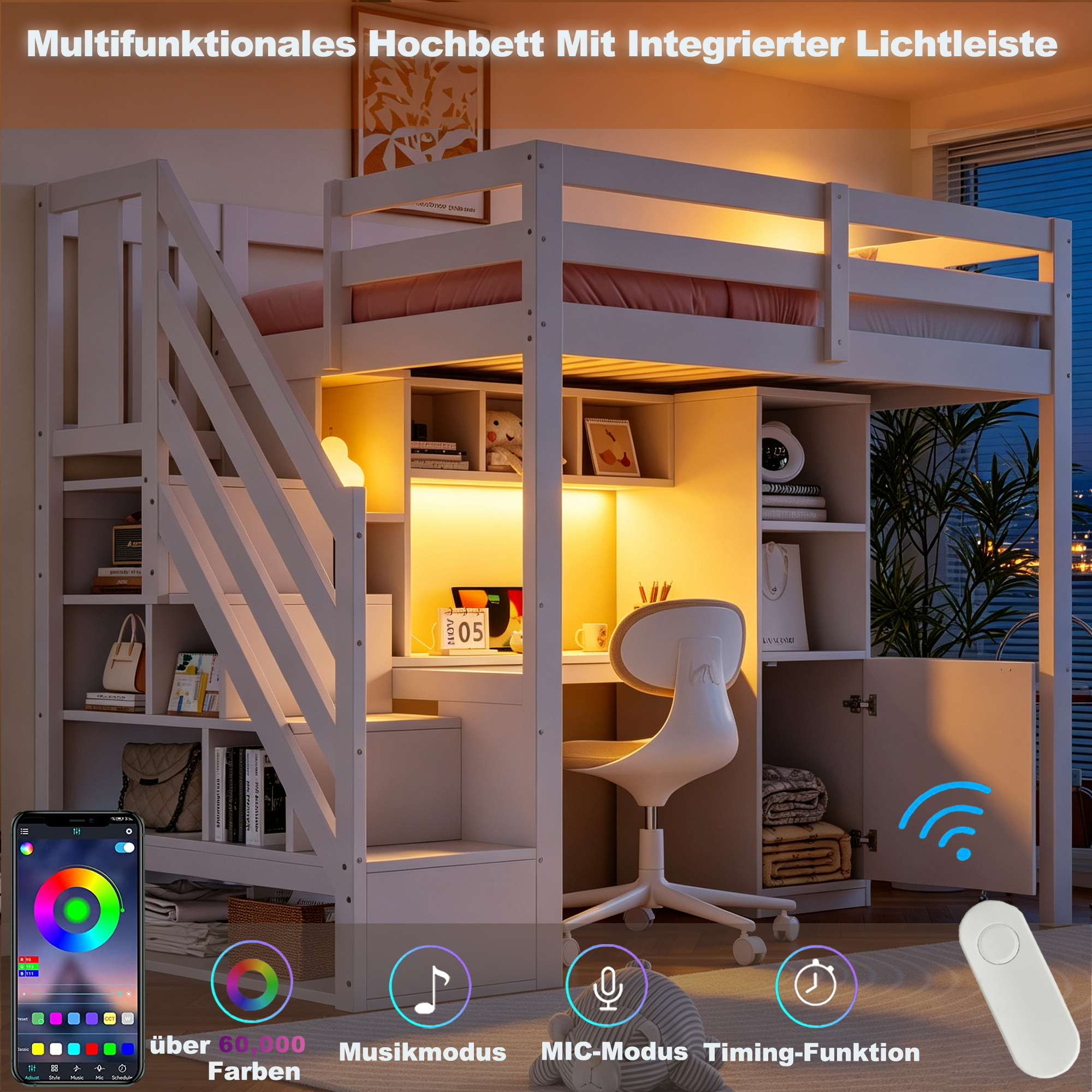 Prises intégrées et éclairage LED