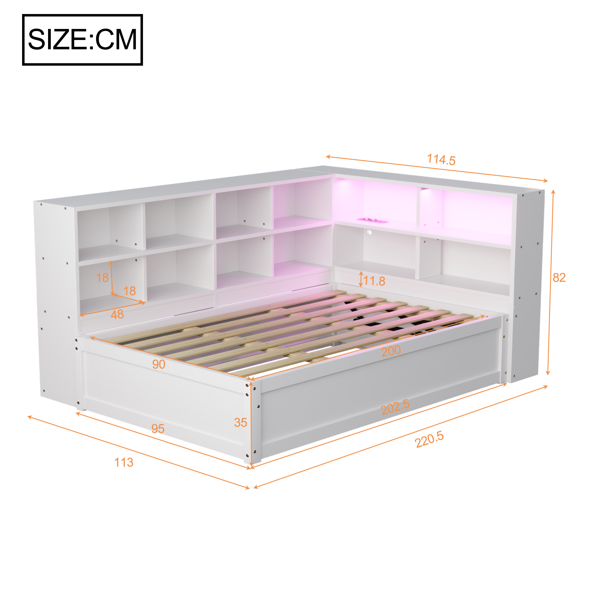 Dimensions du canapé convertible