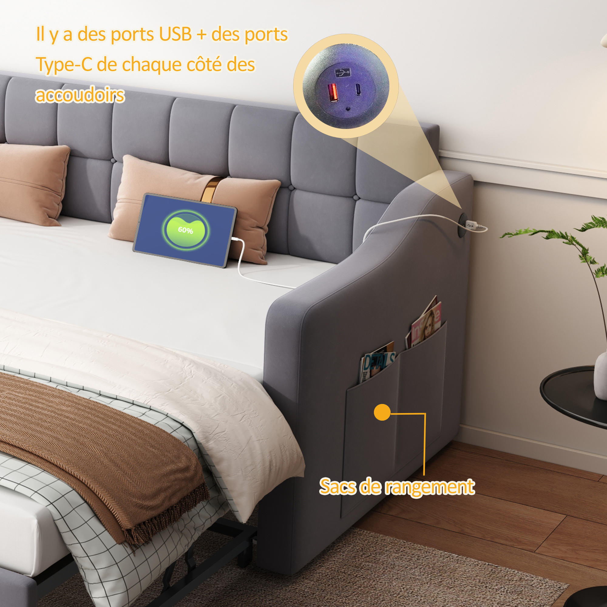 Présentation du canapé convertible