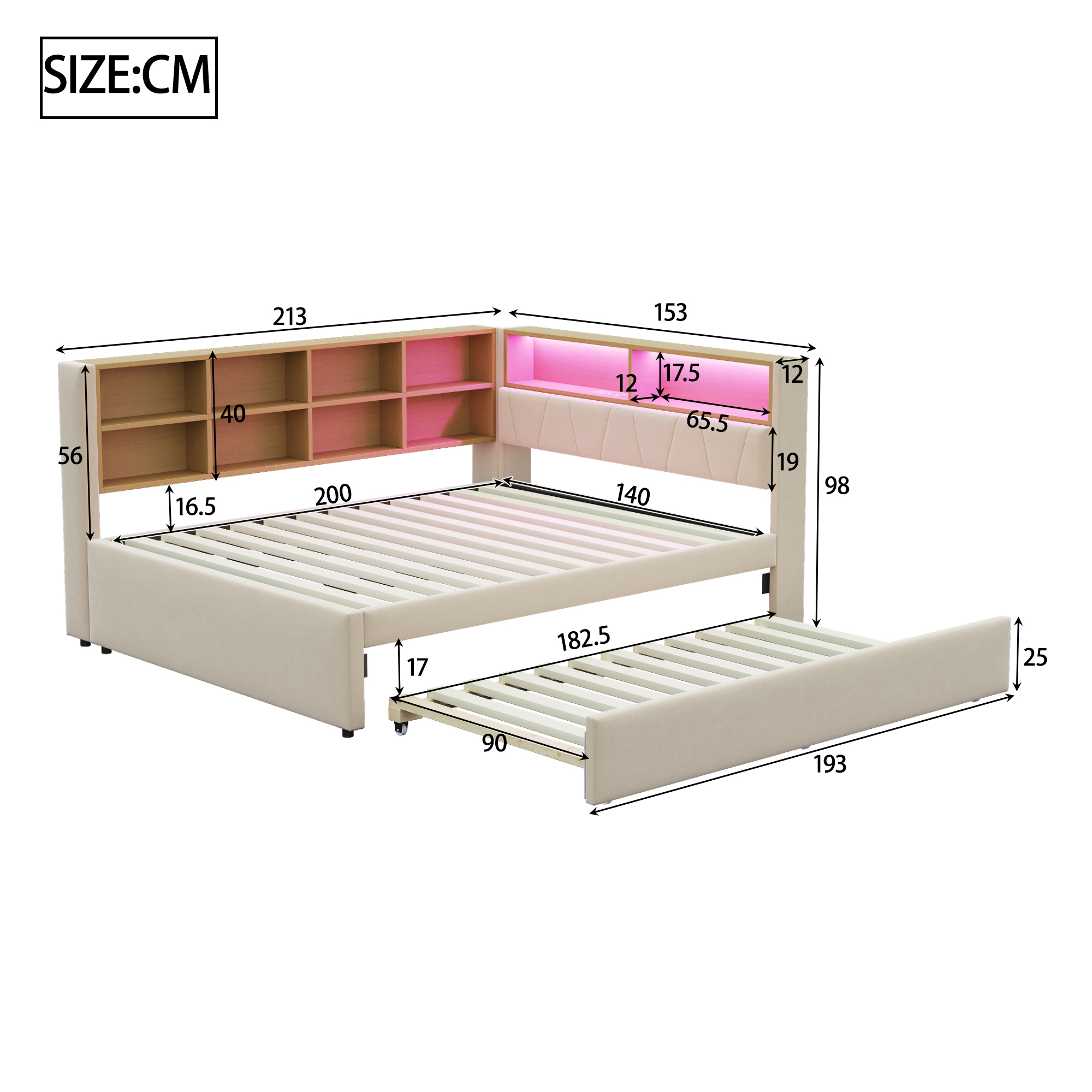 Dimensions du canapé convertible