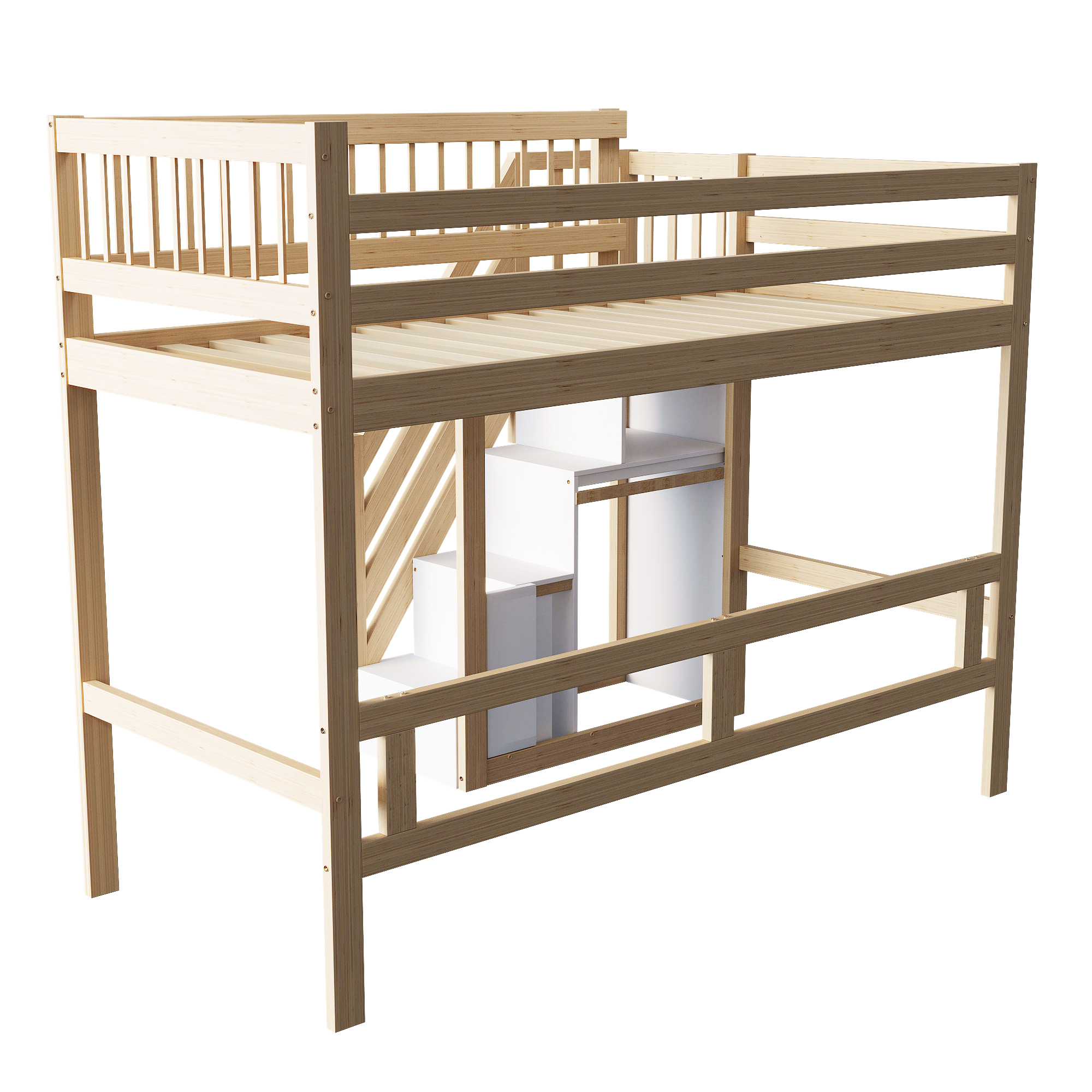 Des rangements organisés autour du couchage