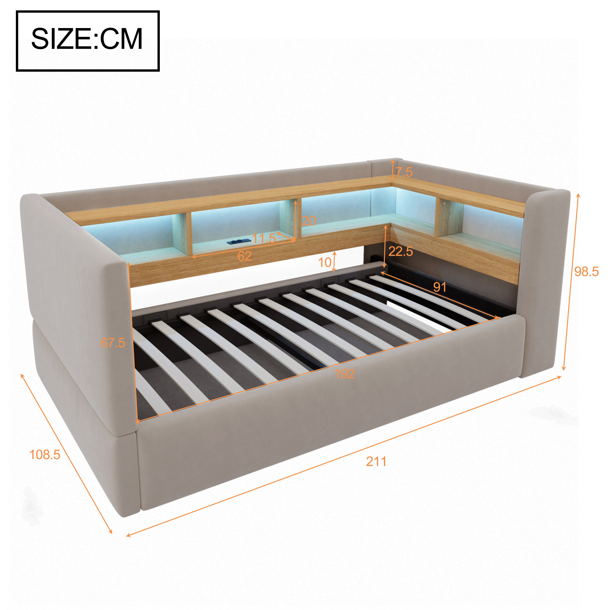 Dimensions du canapé convertible