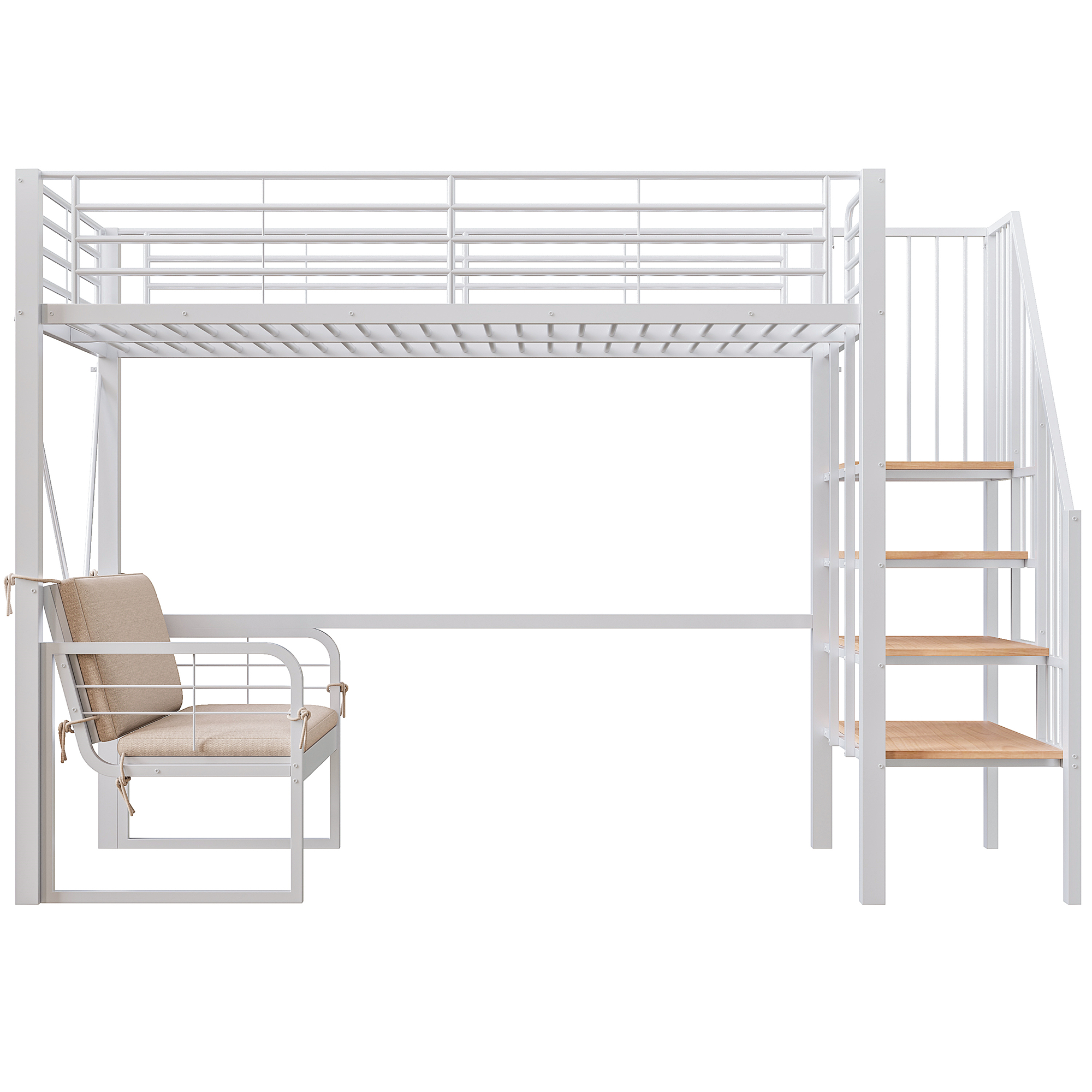 Image 9 – Lit superposé blanc – 251,5 x 95 x 170 cm