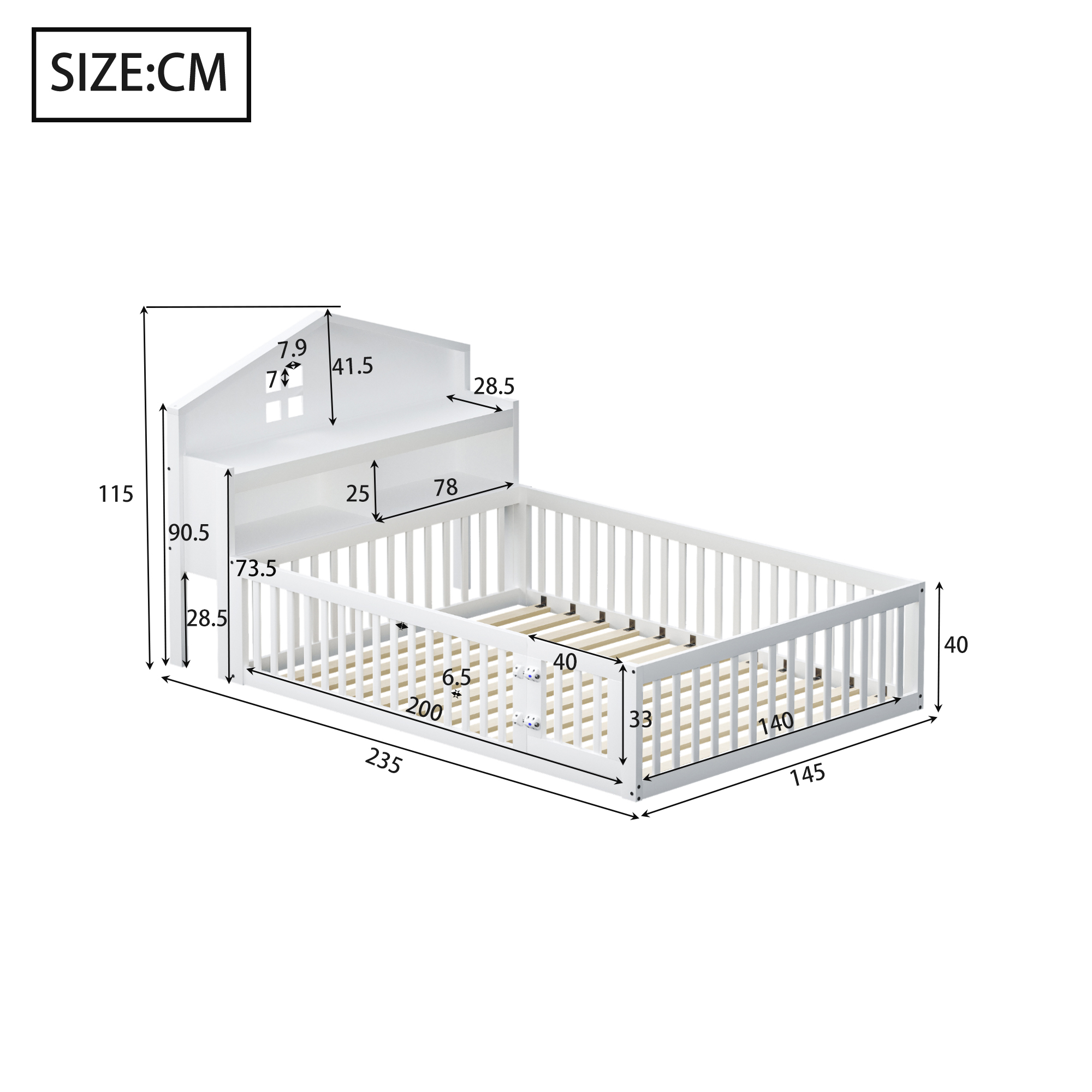 Dimensions du lit simple
