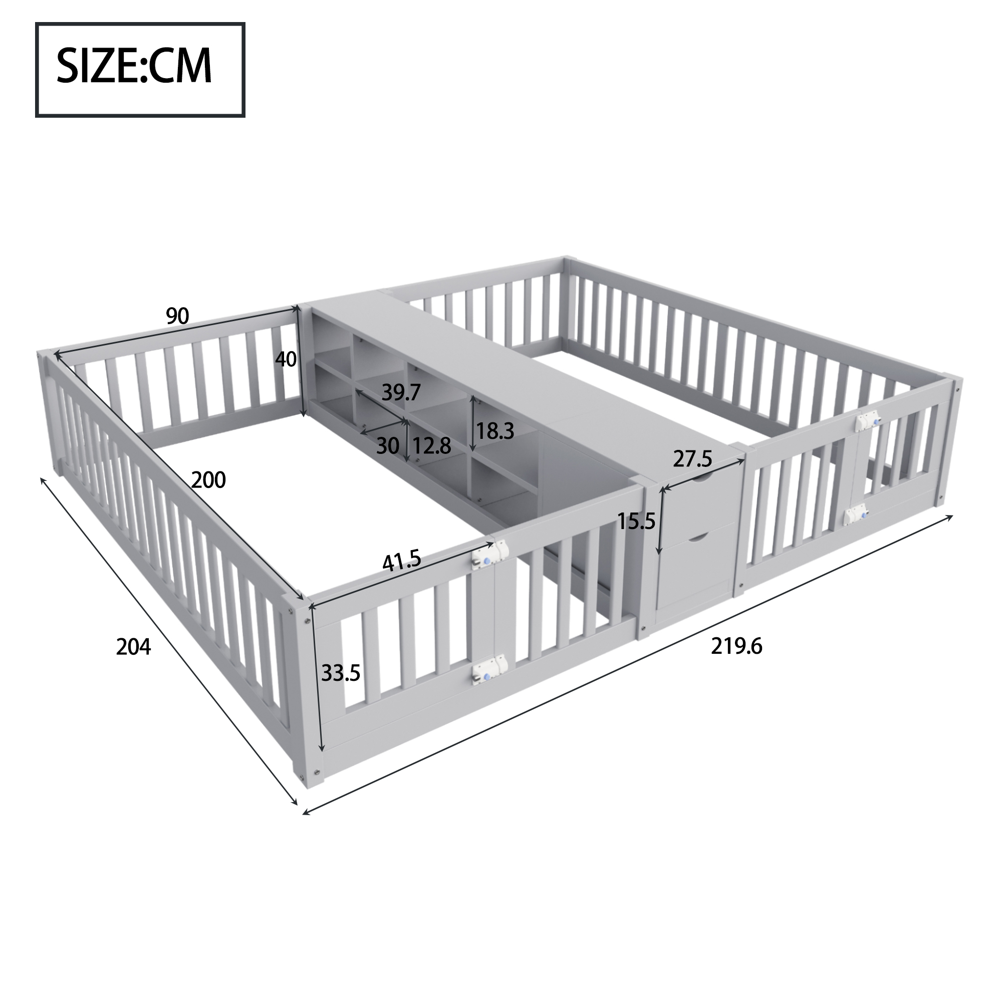 Dimensions du lit double