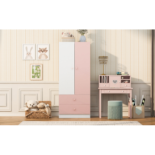 Armoire avec penderie et tiroirs