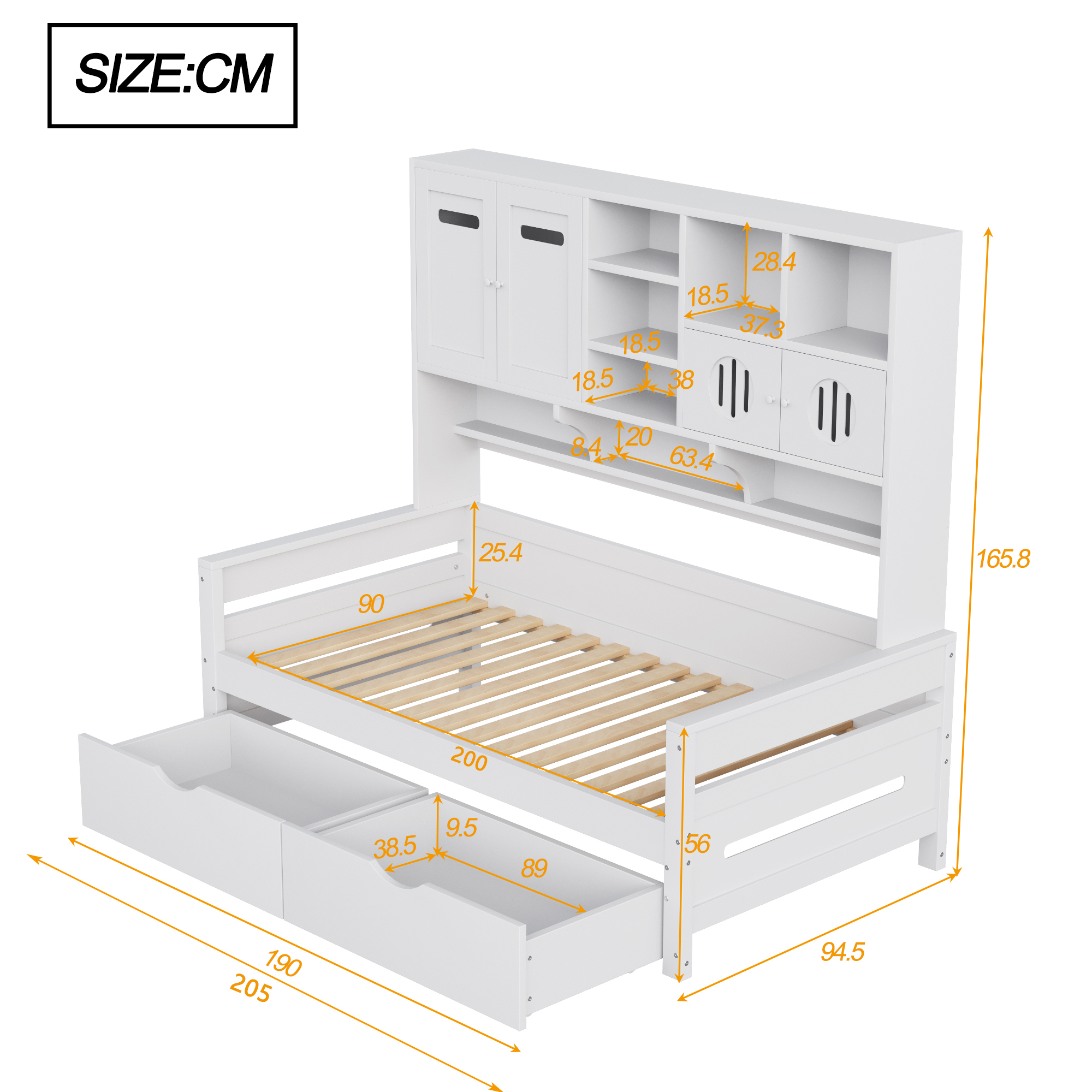 Dimensions du lit simple