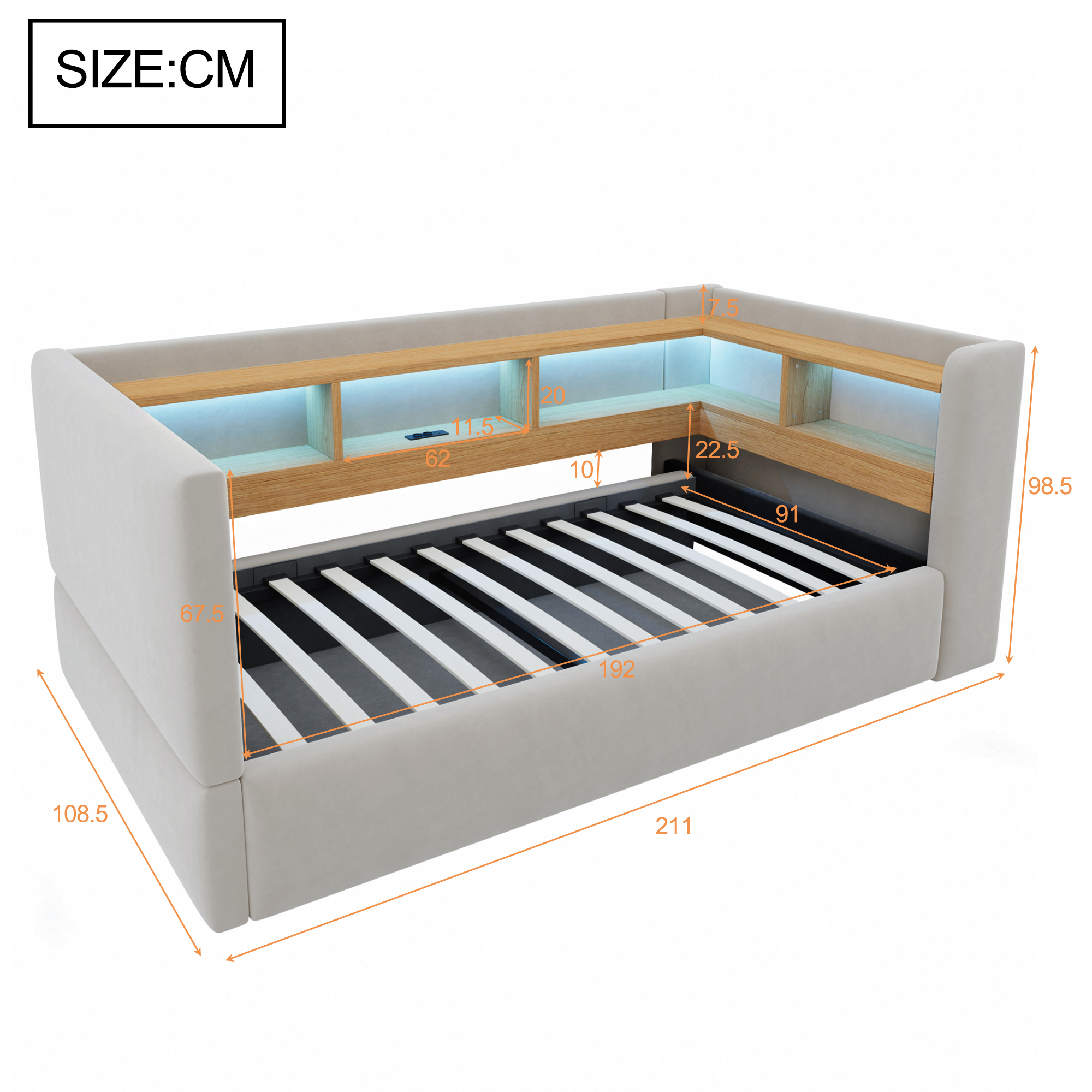 Dimensions du canapé convertible