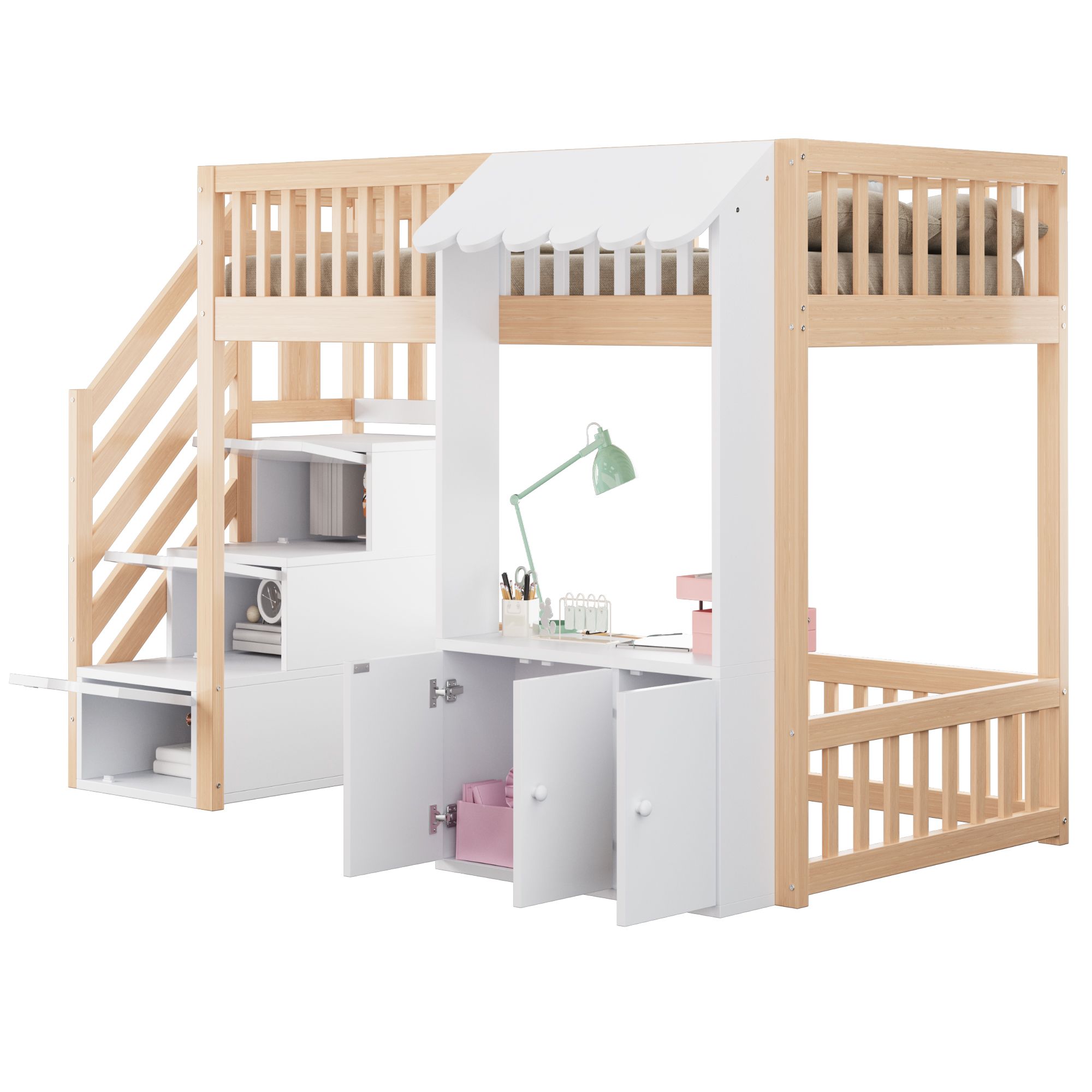 Détail du lit mezzanine