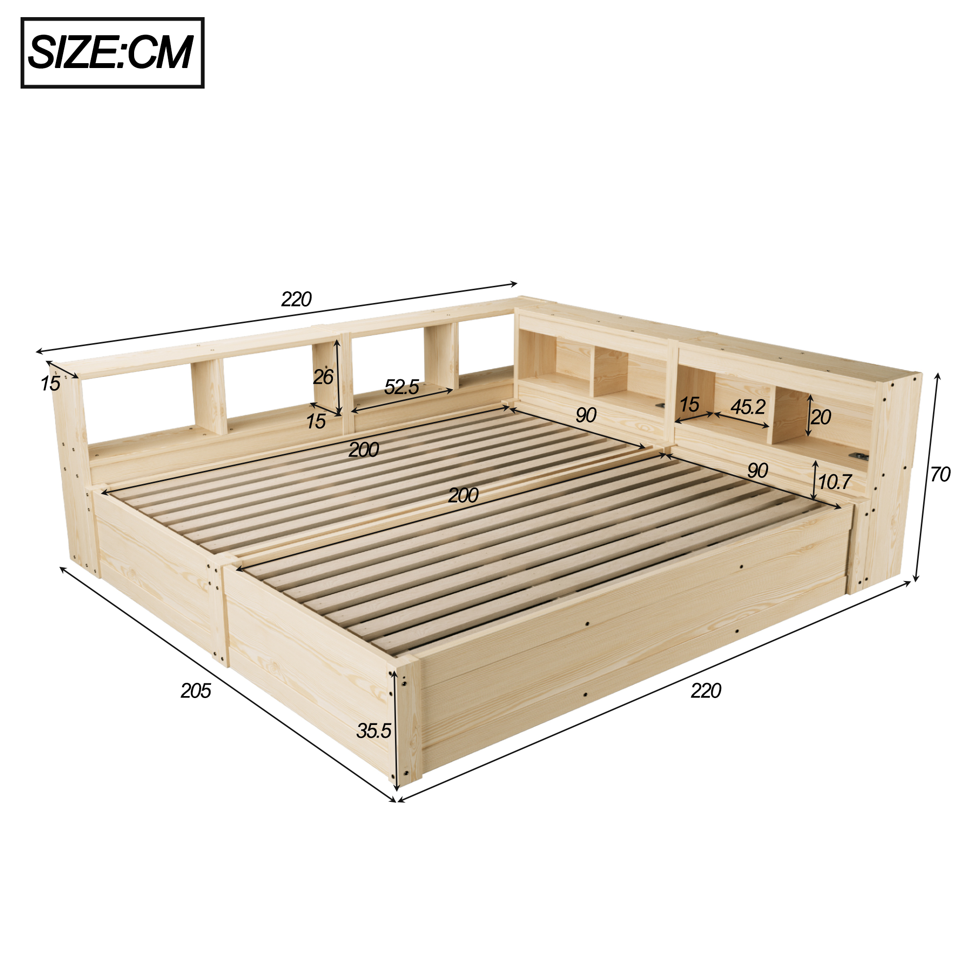 Dimensions du canapé convertible