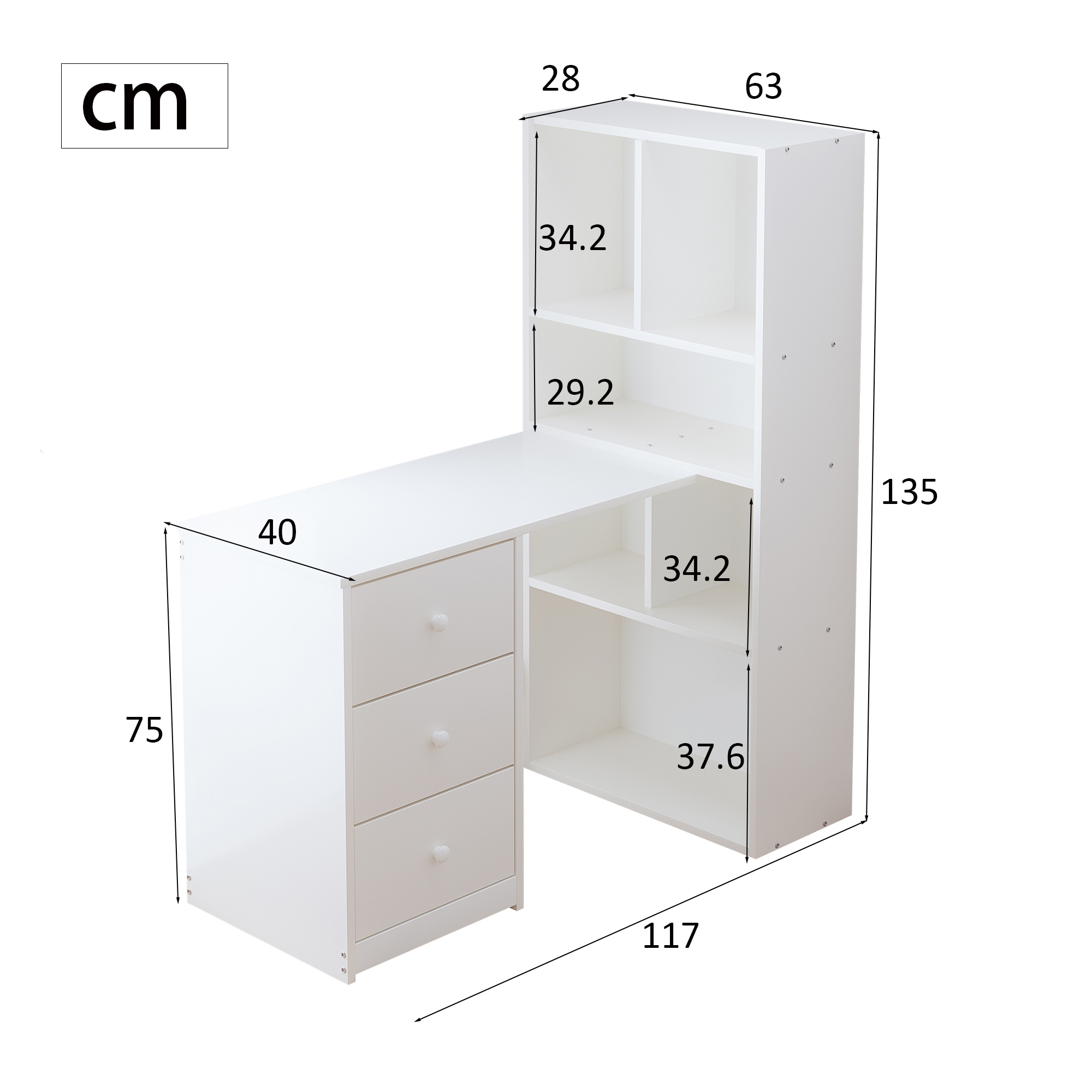 Dimensions du bibliothèque
