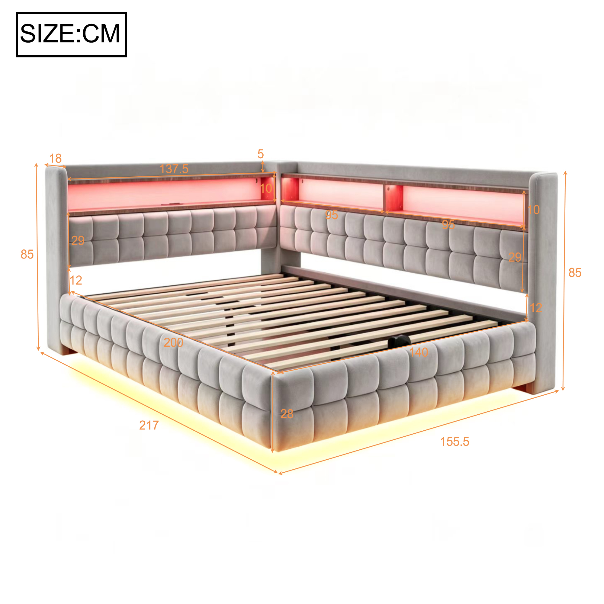 Dimensions du canapé convertible