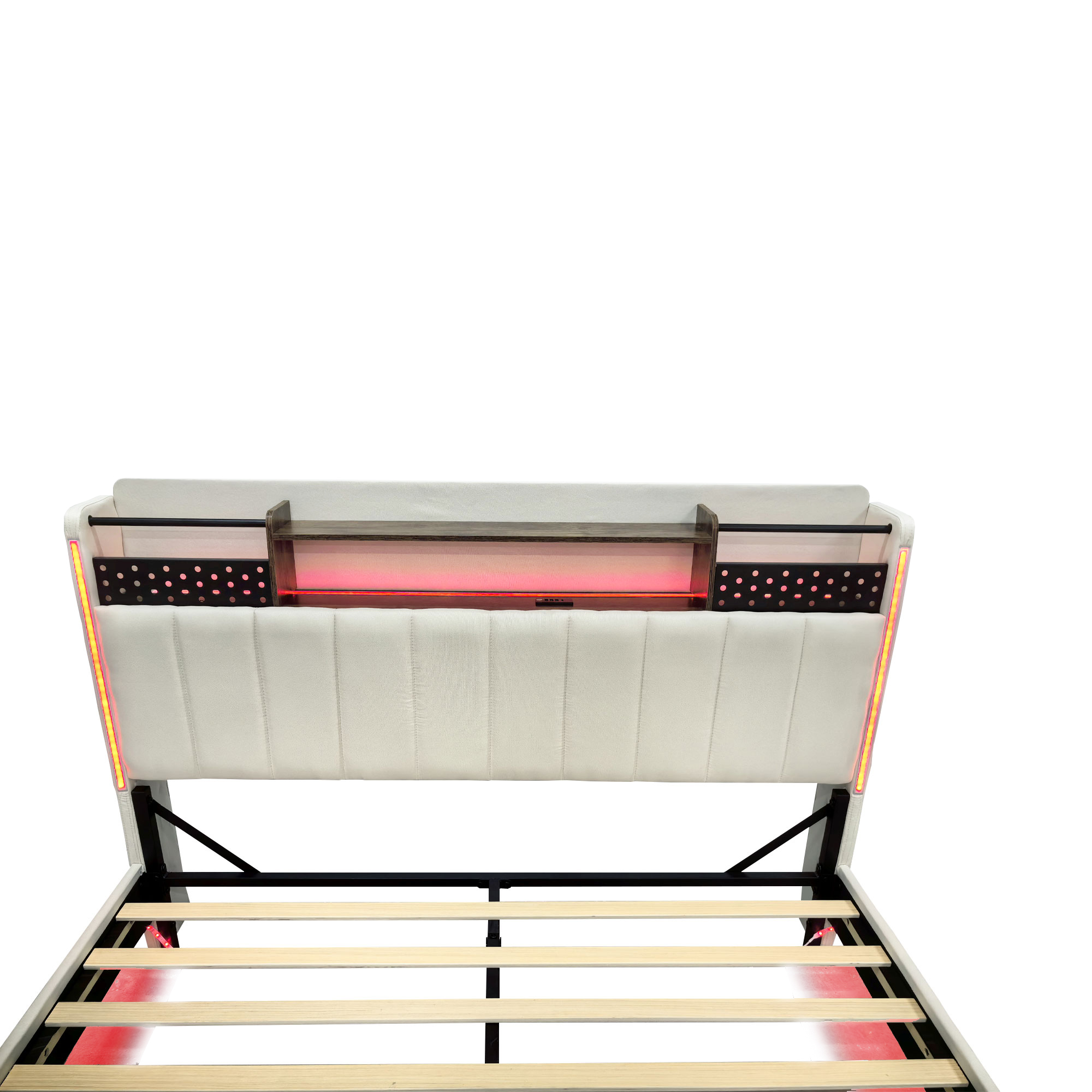 Polsterbett 140*200 mit LED-Beleuchtung und USB-St