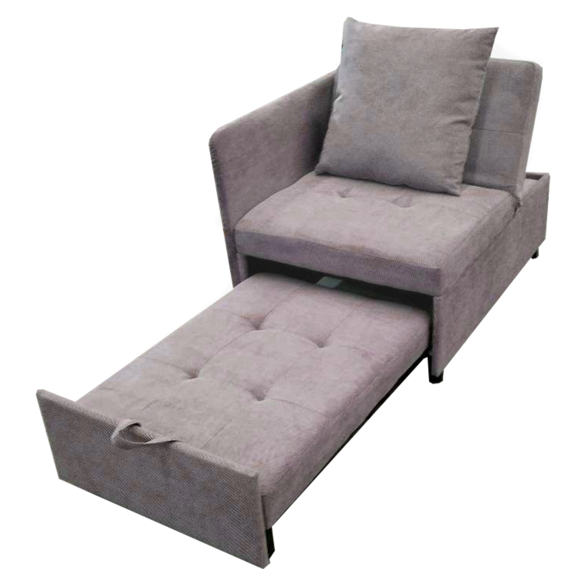 Canapé-lit convertible 3-en-1 (sofa, fauteuil lounge, lit simple), en lin, pour petits espaces, chambres d'amis et bureau, design polyvalent, confort maximal, matériau respirant, style moderne fonctionnel - image 13