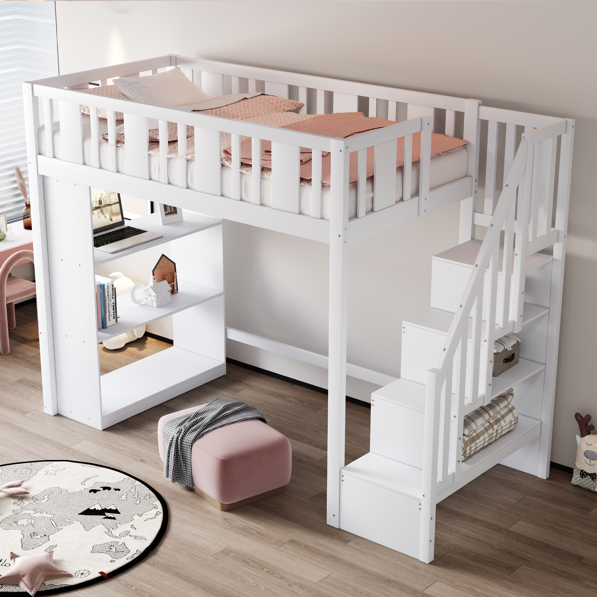 Détail du lit mezzanine