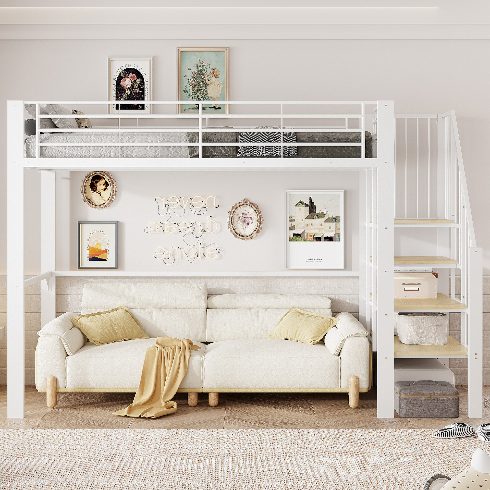 Détail du lit mezzanine