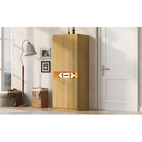 Armoire deux portes avec éclairage LED