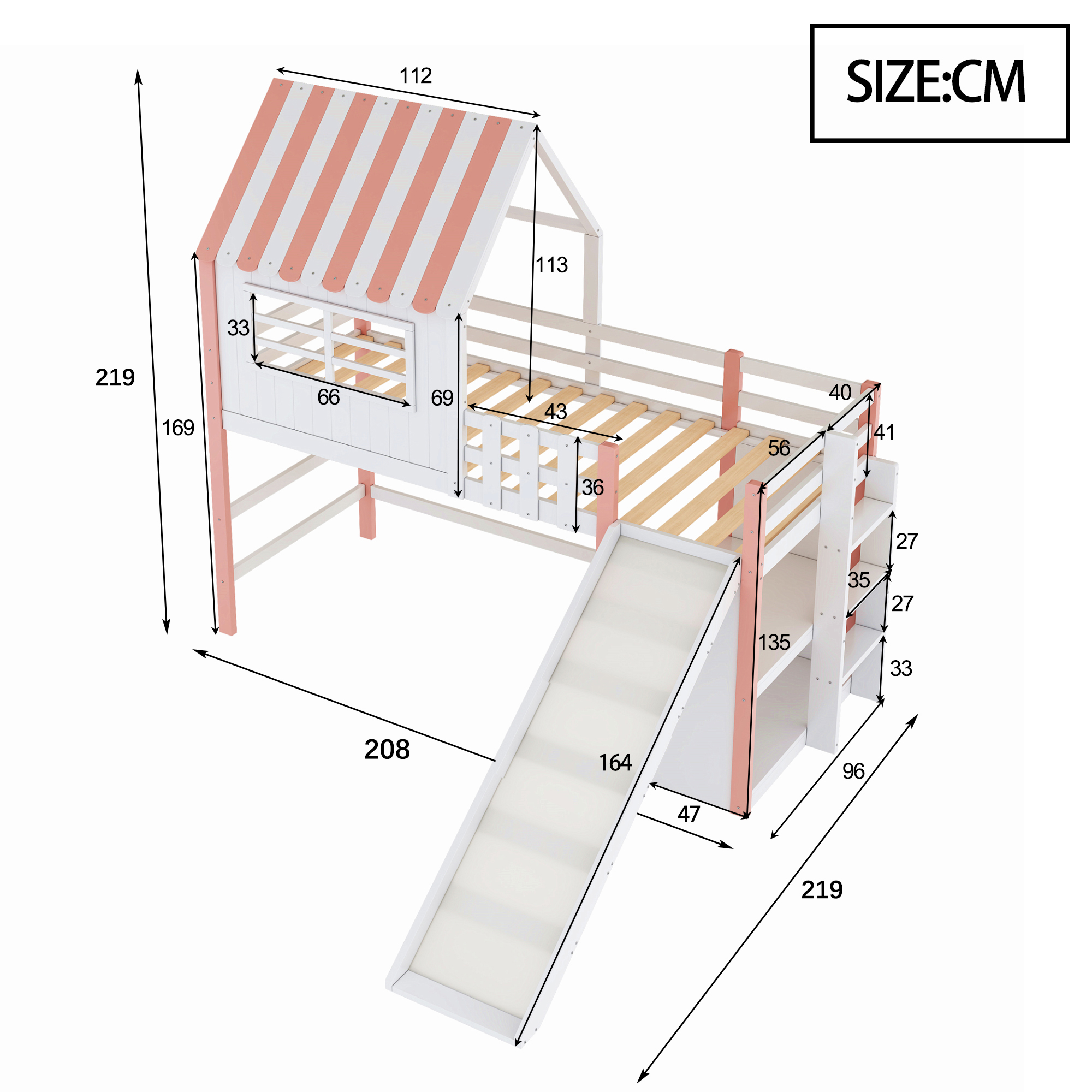Dimensions du lit mezzanine