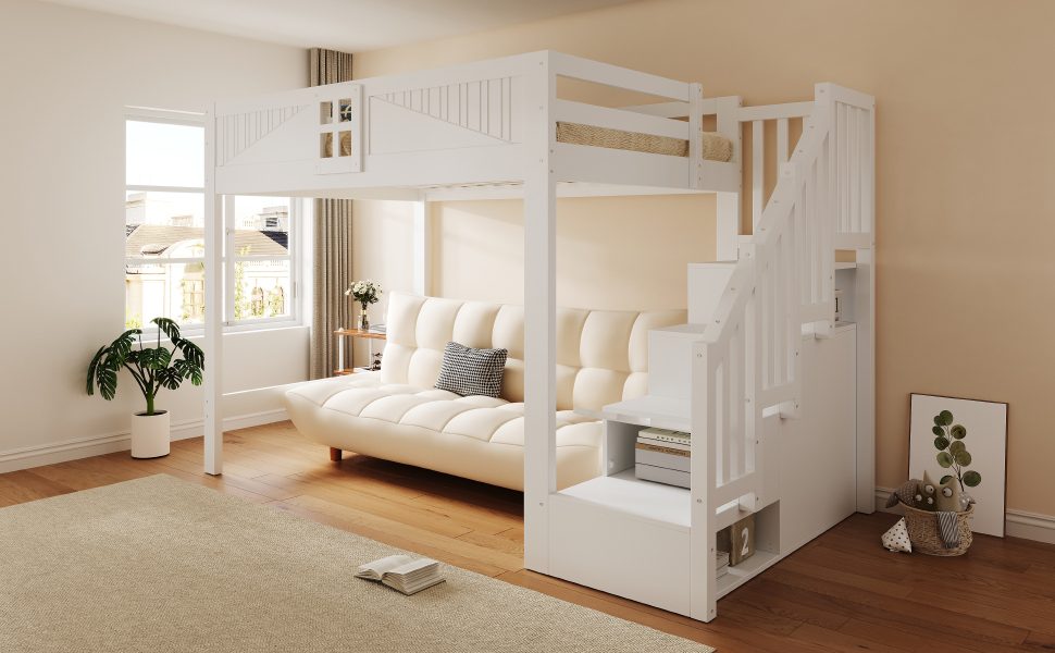 Détail du lit mezzanine