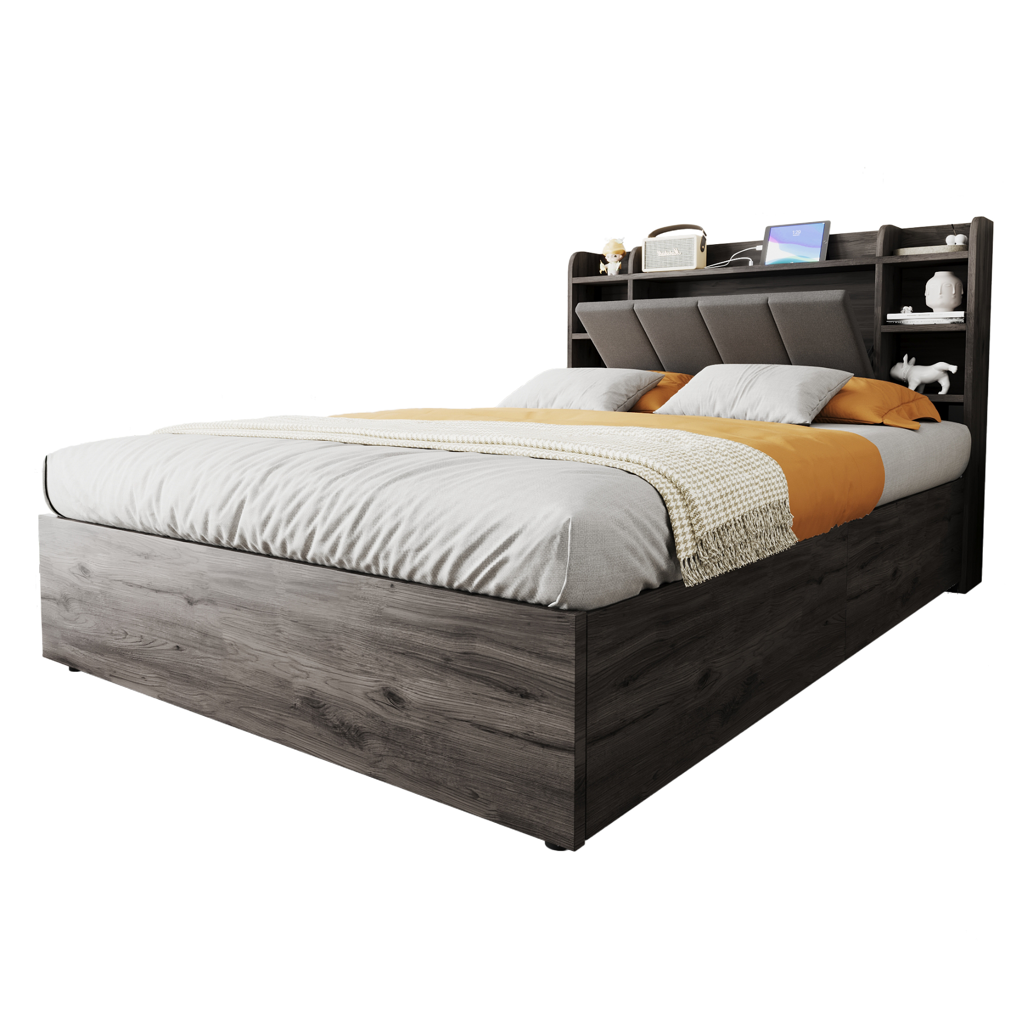 Détail du lit double