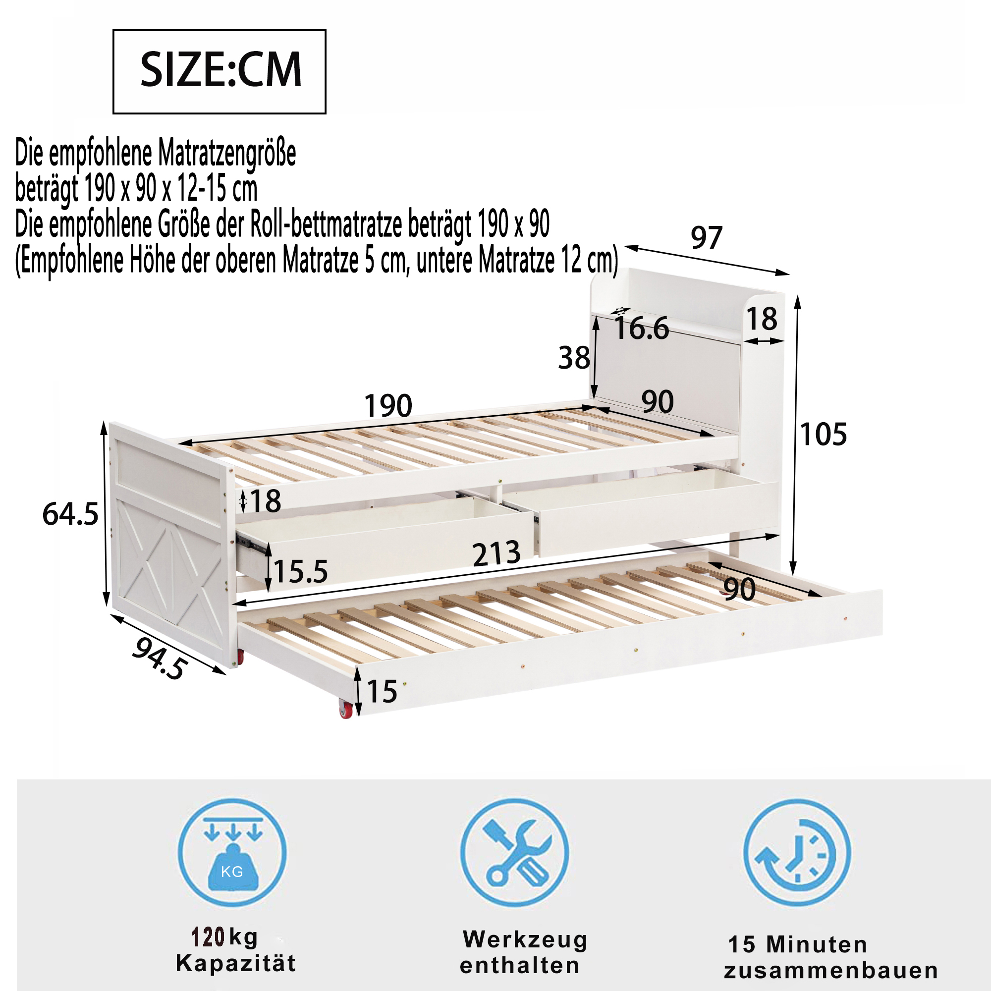 Dimensions du lit simple
