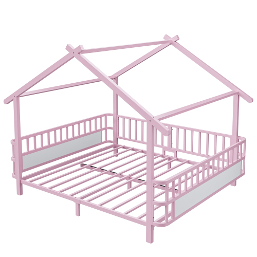 Barrières latérales semi-ouvertes du lit maison