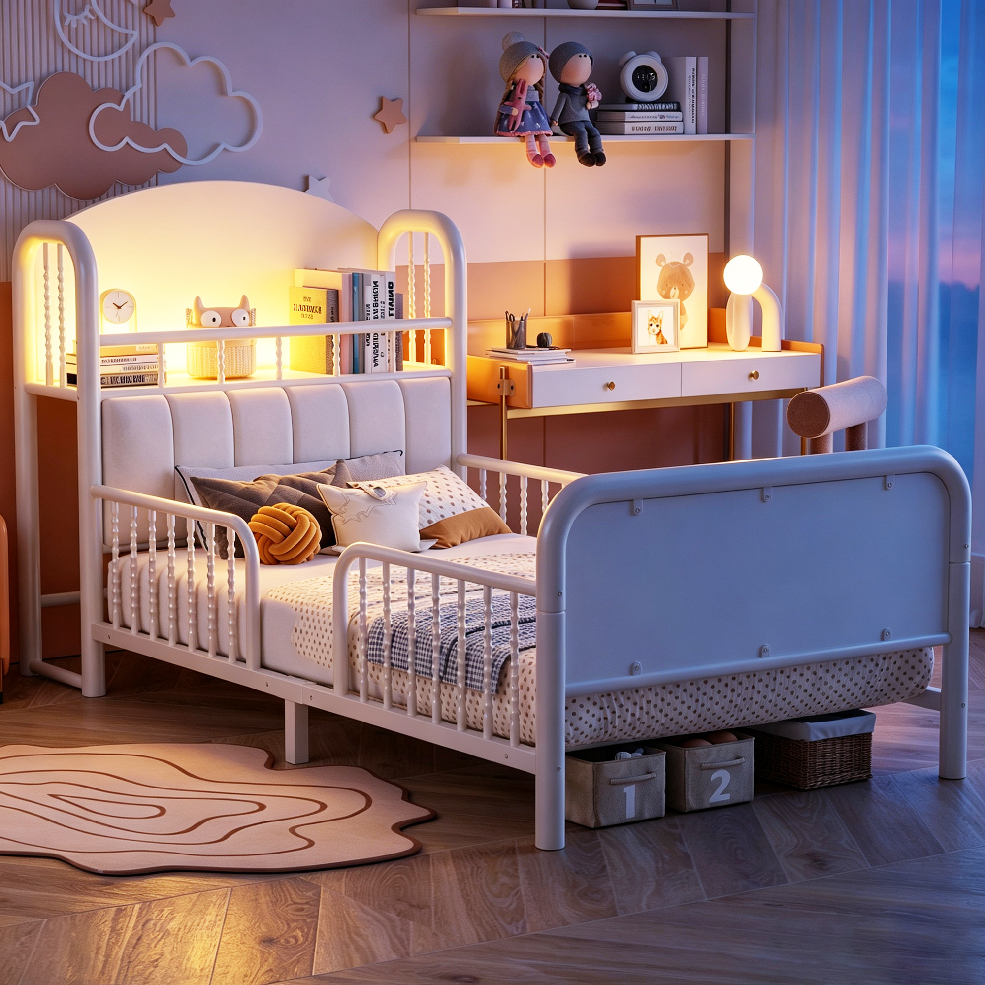 Vue principale du lit simple