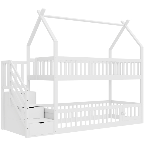 Structure mixte en bois du lit superposé enfant