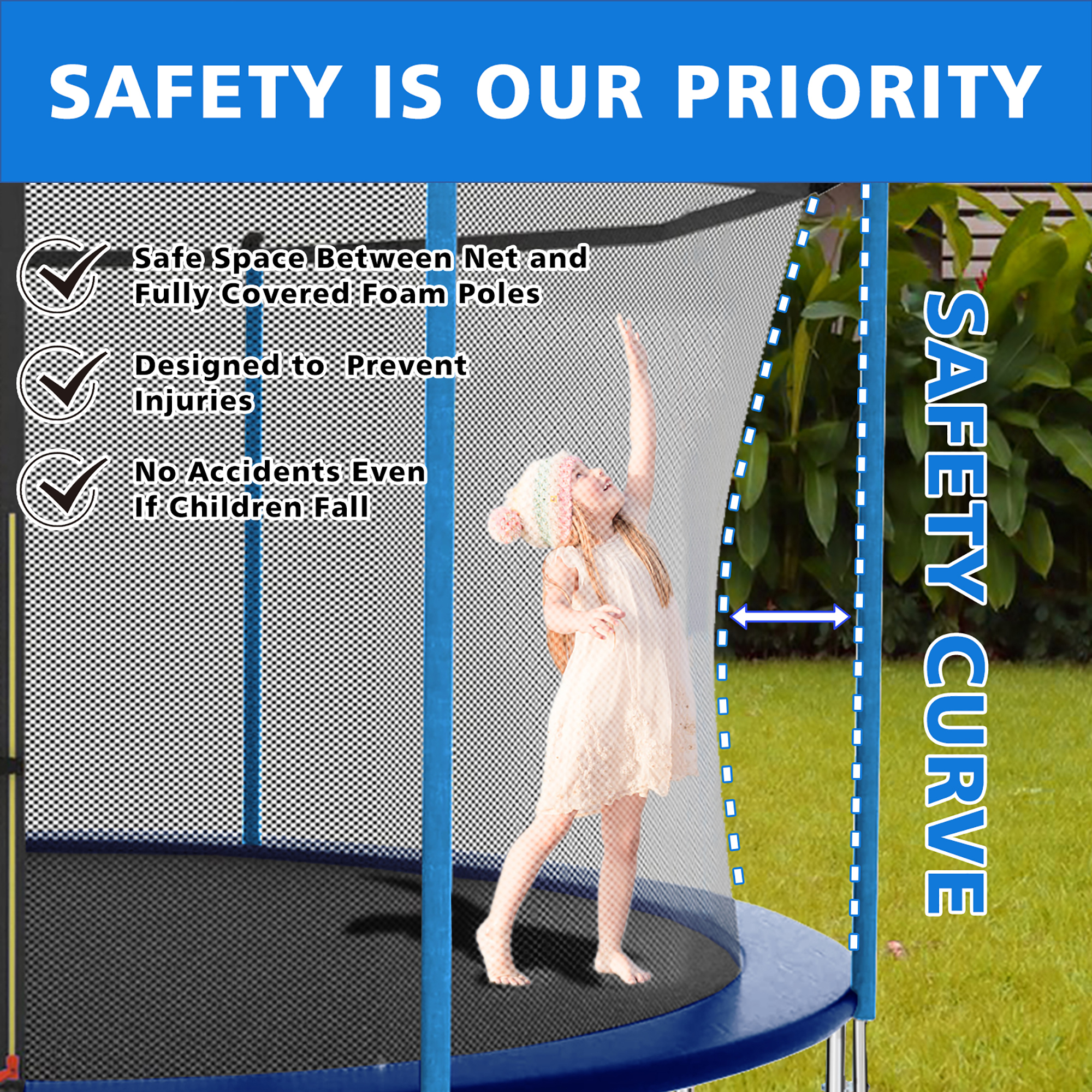 Détail du trampoline