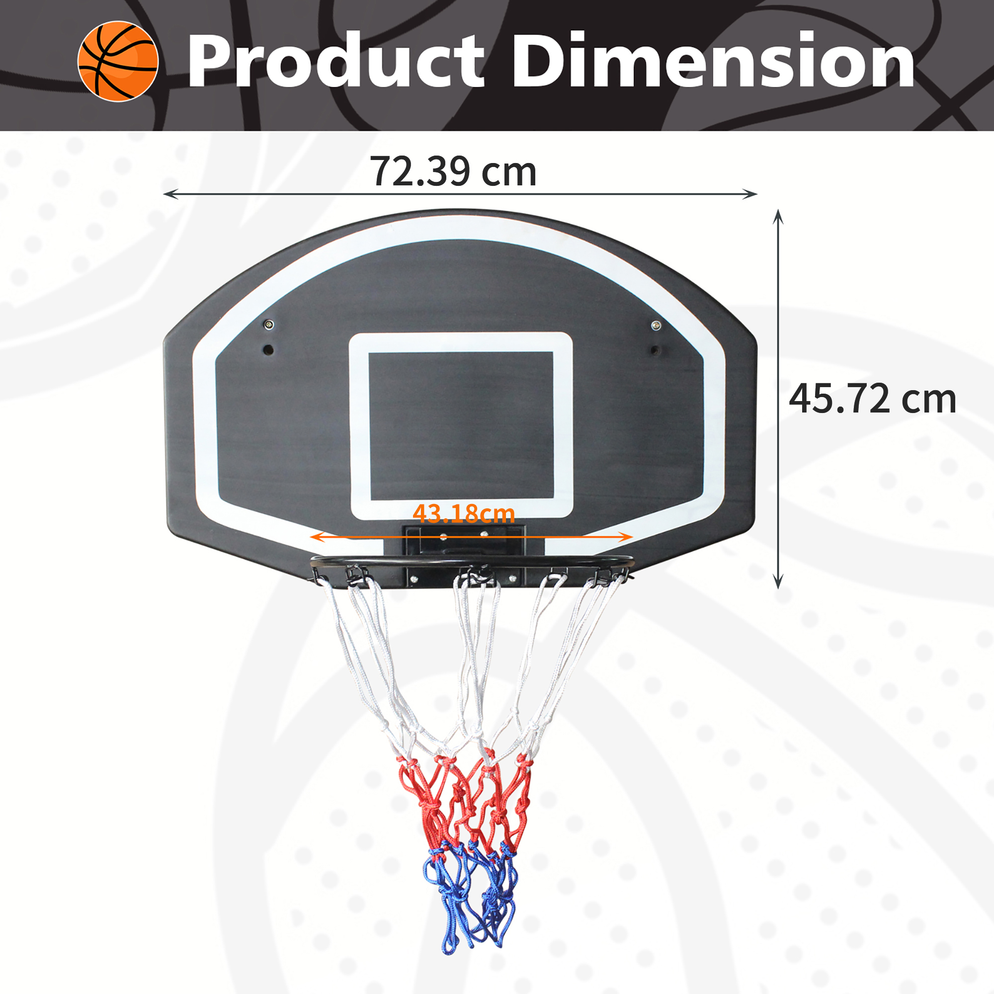Dimensions du panier de basket