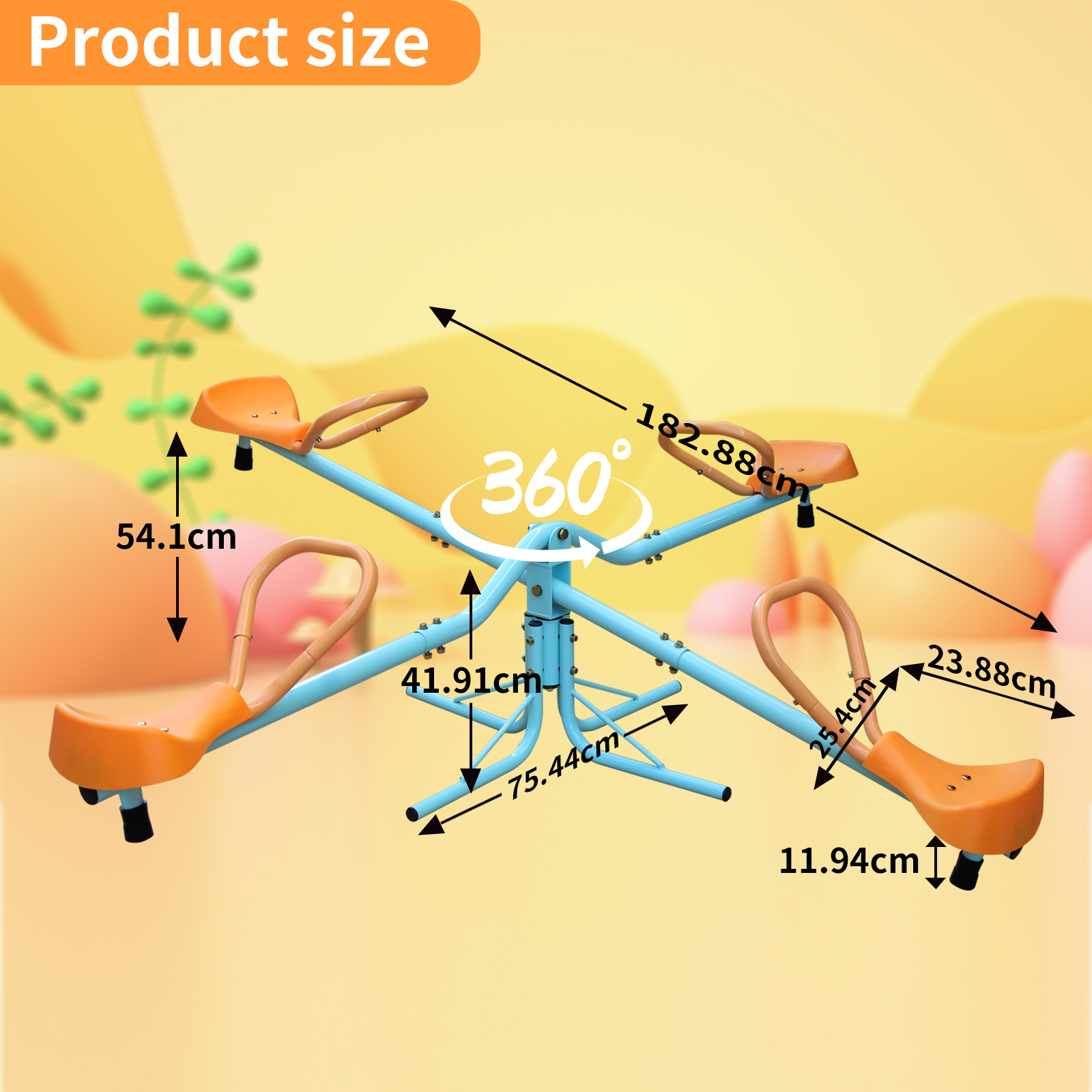 Dimensions du équipement de sport extérieur