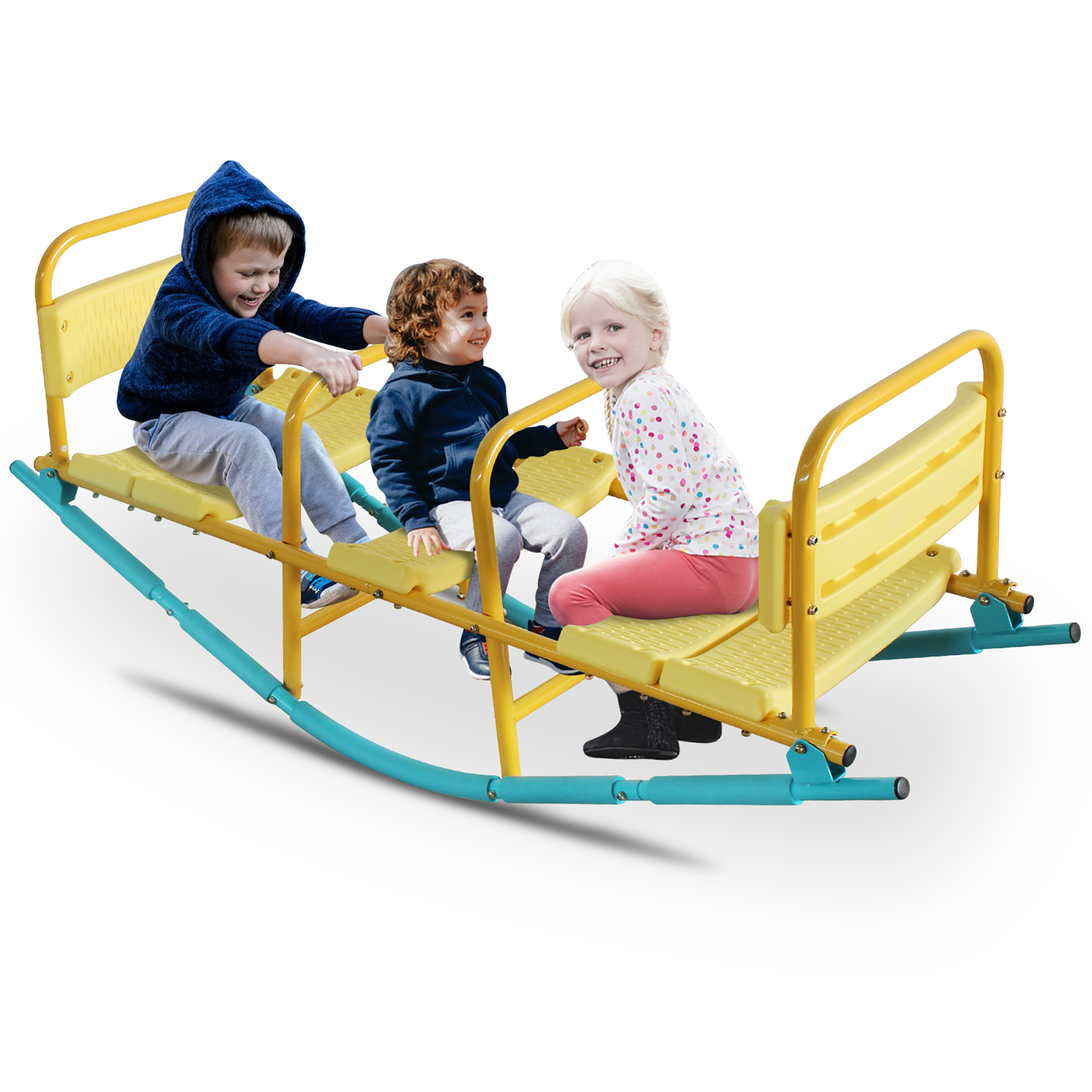 132.99cm three-person seesaw, children's play toy,