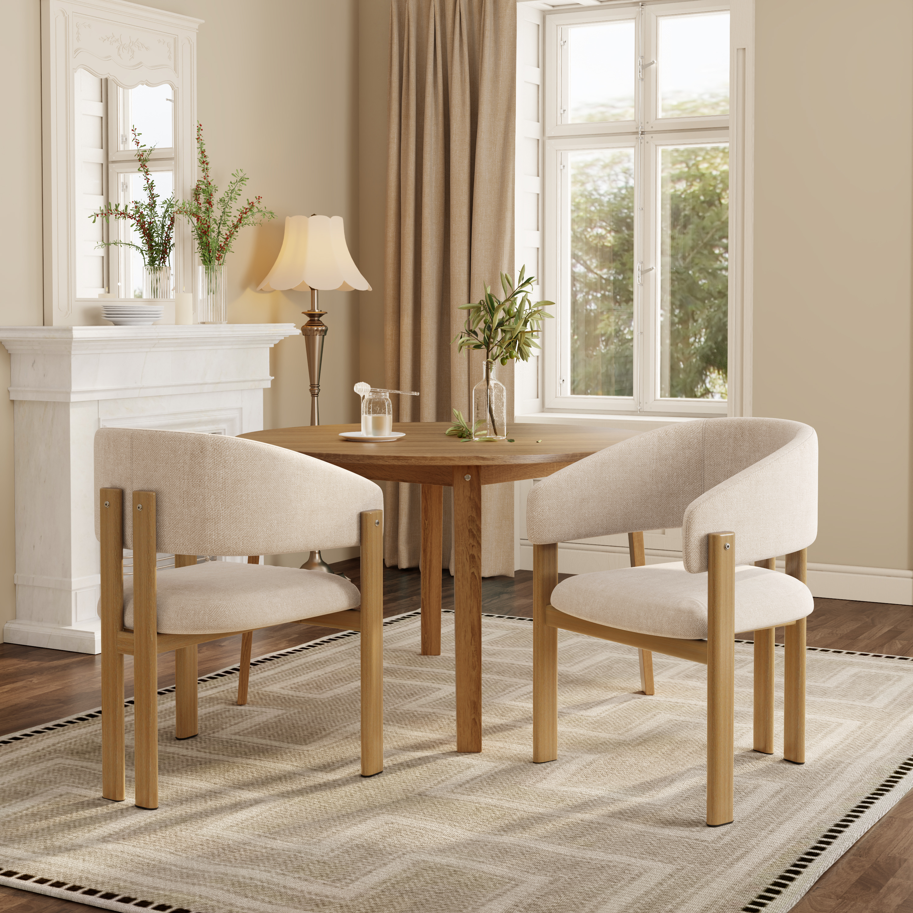 Détail du chaise de salle à manger