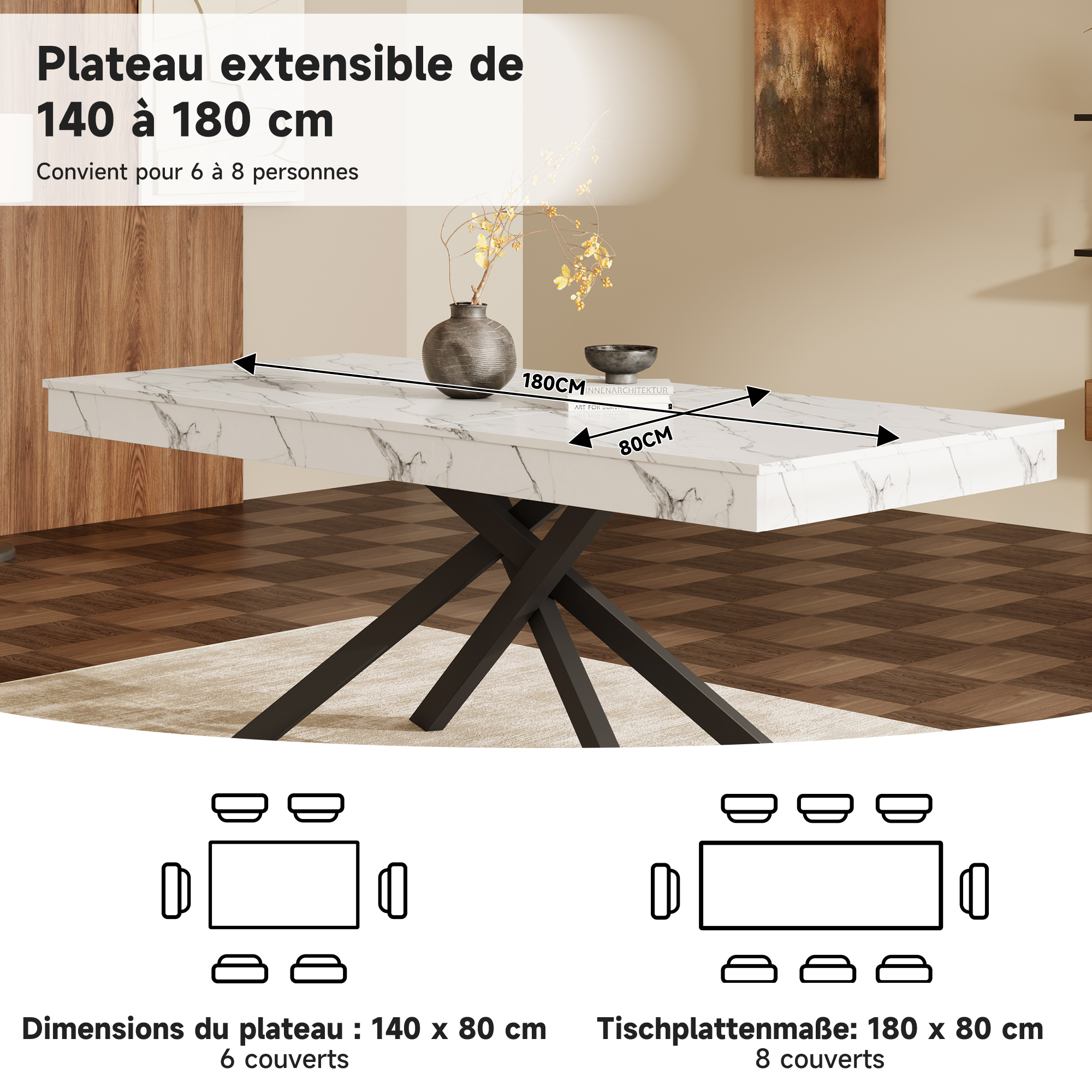 Présentation du table à manger