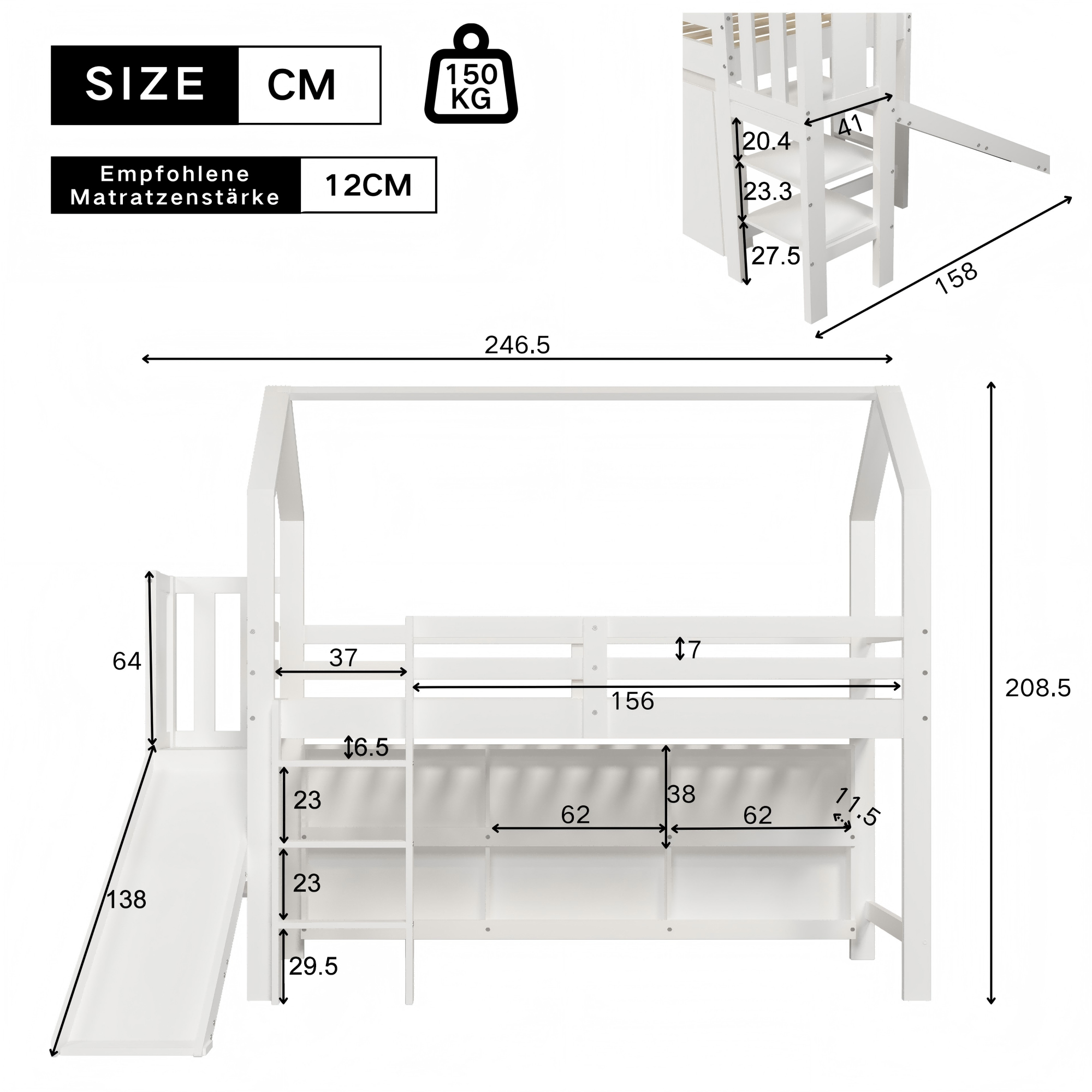Dimensions du lit simple