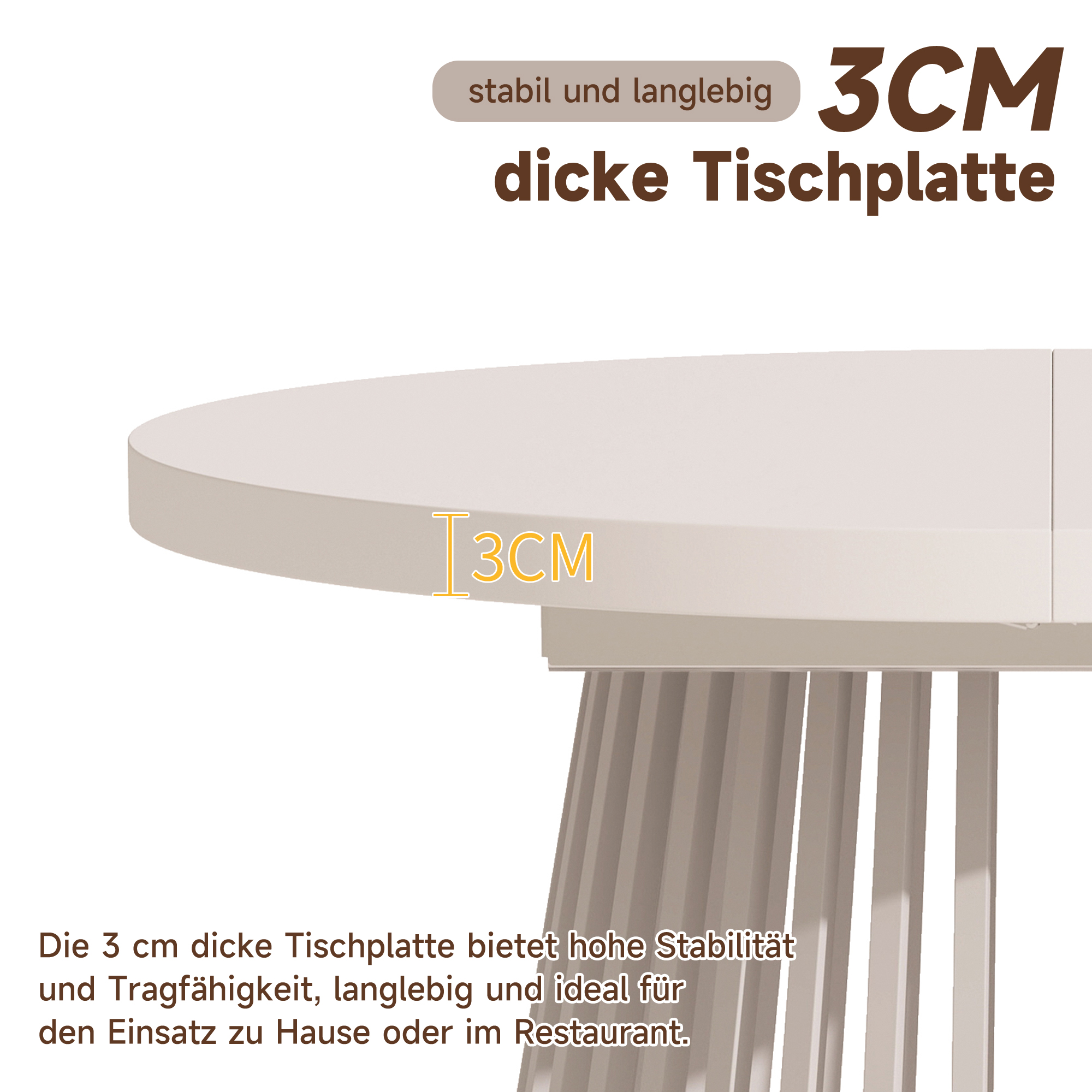 Présentation du table à manger