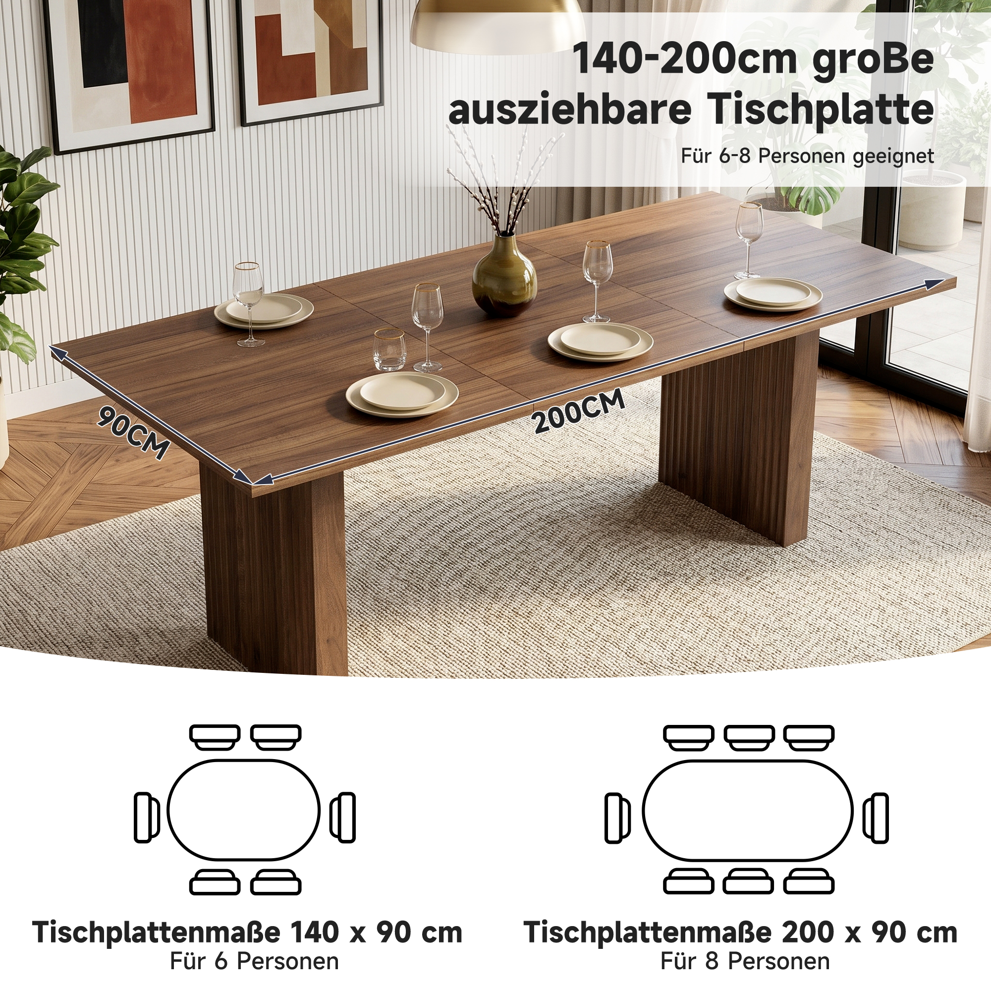 Détail du table à manger